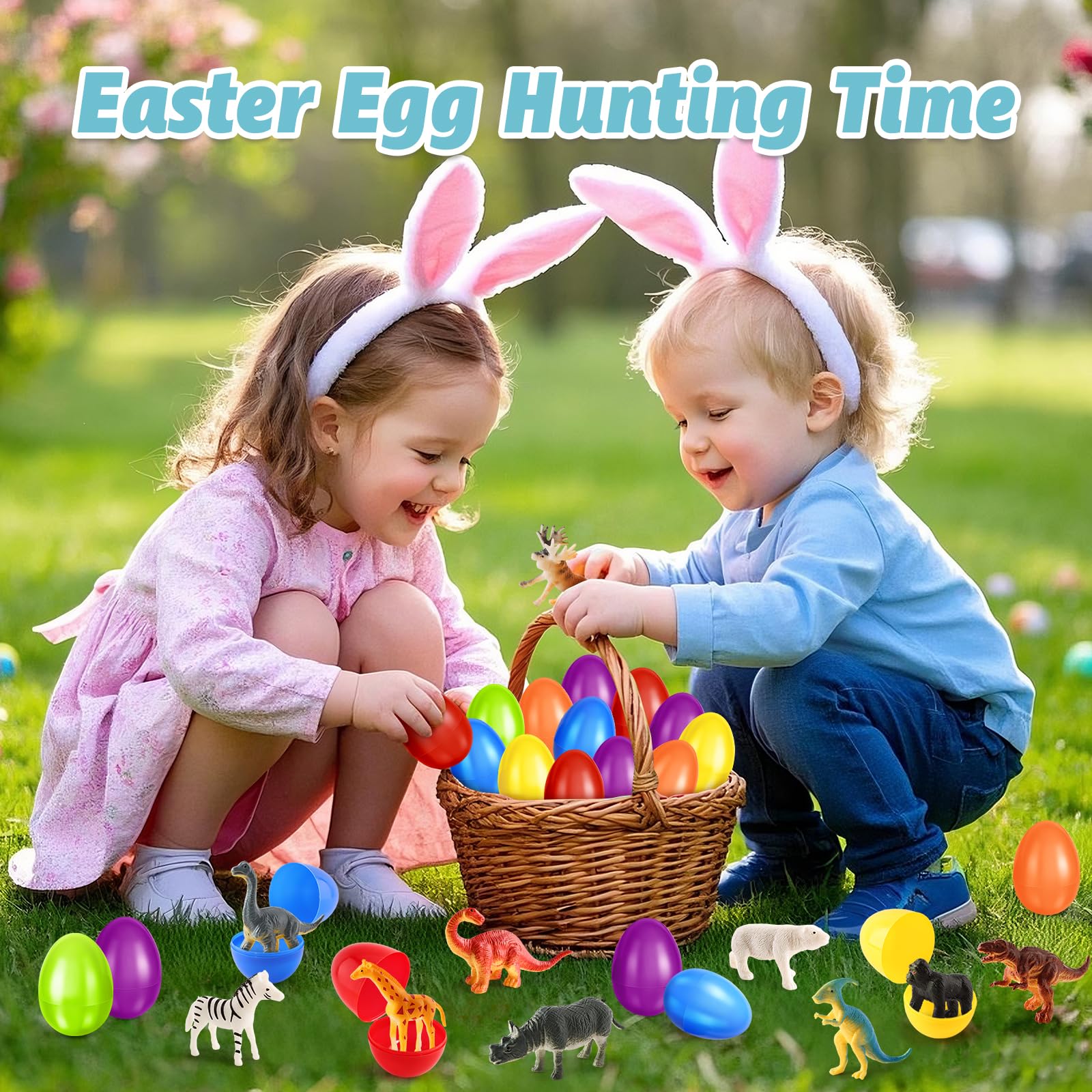Foto 4 pulgar | Huevos De Pascua Rellenos De Shemira Con Juguetes De Dinosaurios Y Animales, Paquete De 24 - Venta Internacional.