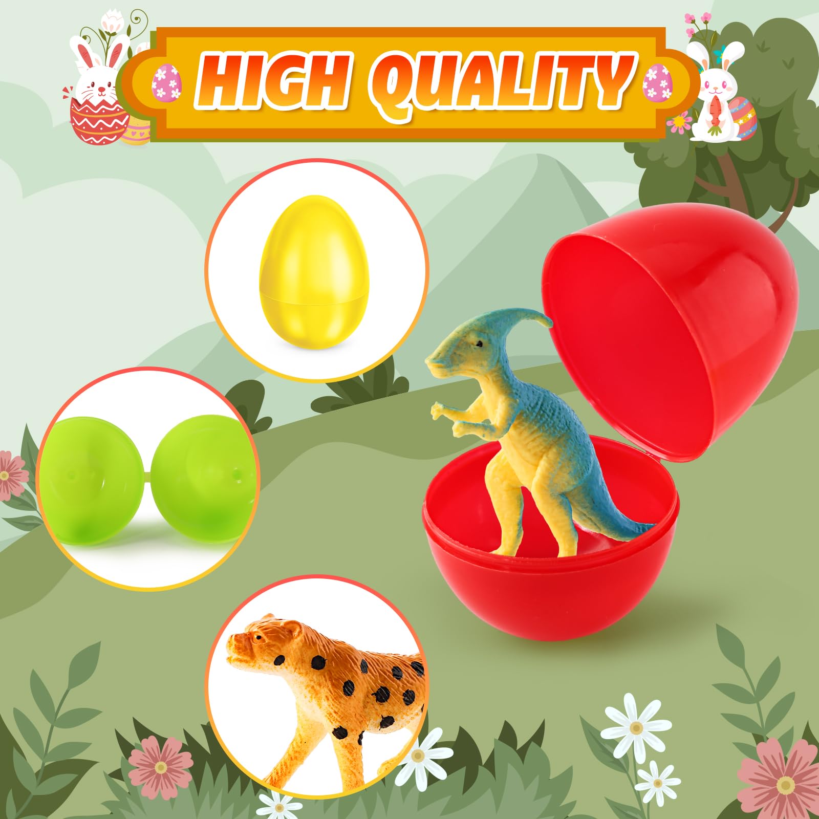 Foto 8 pulgar | Huevos De Pascua Rellenos De Shemira Con Juguetes De Dinosaurios Y Animales, Paquete De 24 - Venta Internacional.