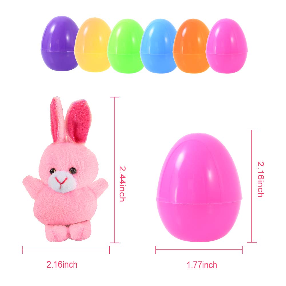 Foto 5 pulgar | Huevos De Pascua Rellenos Con Minianimales De Peluche, 18 Piezas, Para Niños - Venta Internacional.