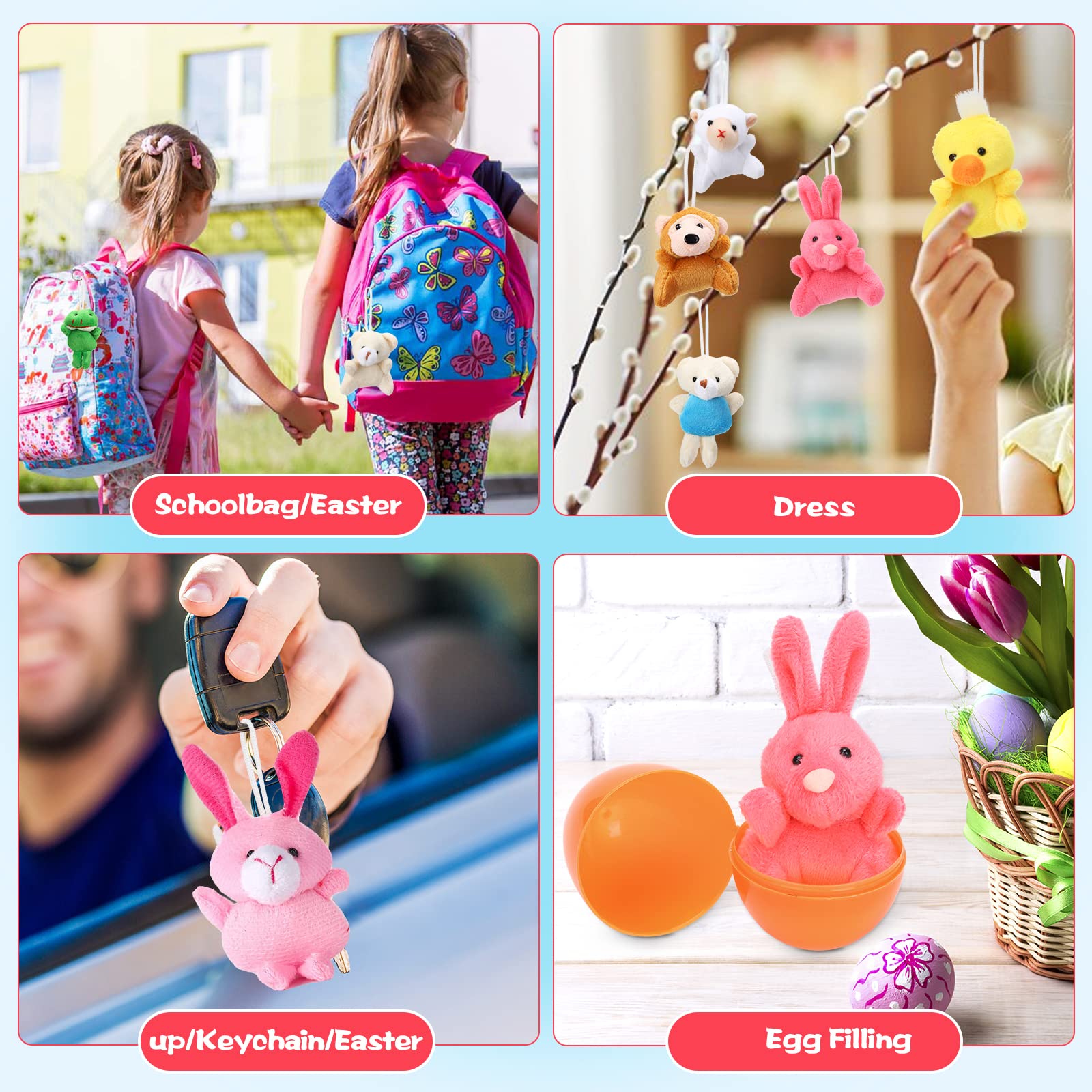 Foto 6 pulgar | Huevos De Pascua Rellenos Con Minianimales De Peluche, 18 Piezas, Para Niños - Venta Internacional.