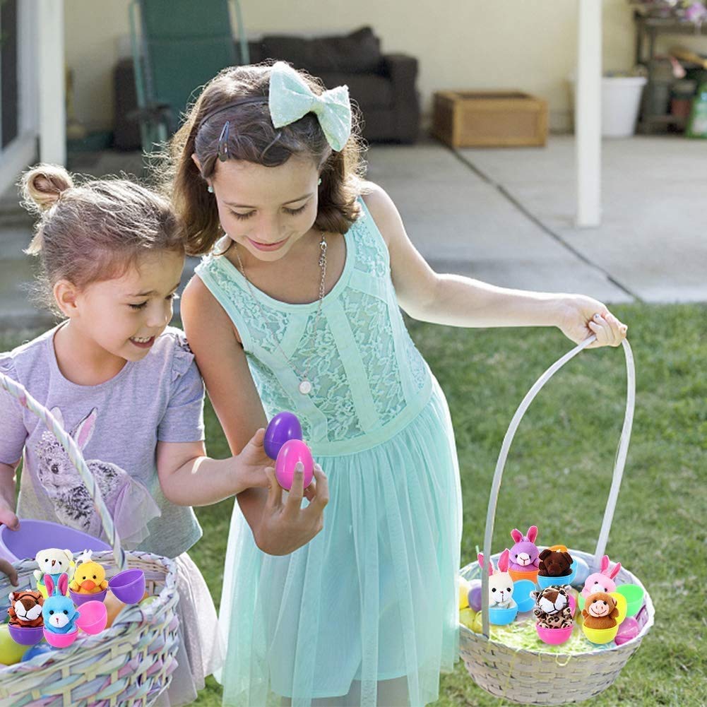 Foto 6 | Huevos De Pascua Rellenos Con Minianimales De Peluche, 18 Piezas, Para Niños - Venta Internacional.