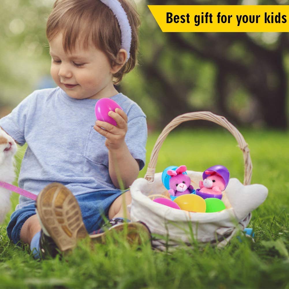 Foto 7 | Huevos De Pascua Rellenos Con Minianimales De Peluche, 18 Piezas, Para Niños - Venta Internacional.