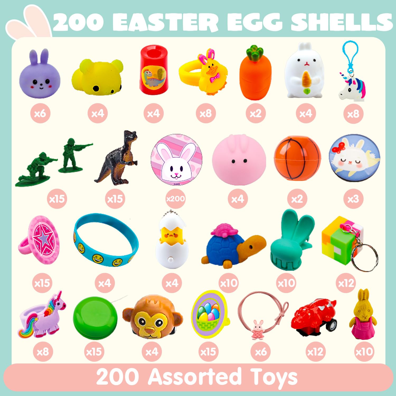 Foto 3 pulgar | Huevos De Pascua Precargados Joyin, 200 Unidades, Con Juguetes Y Pegatinas - Venta Internacional.