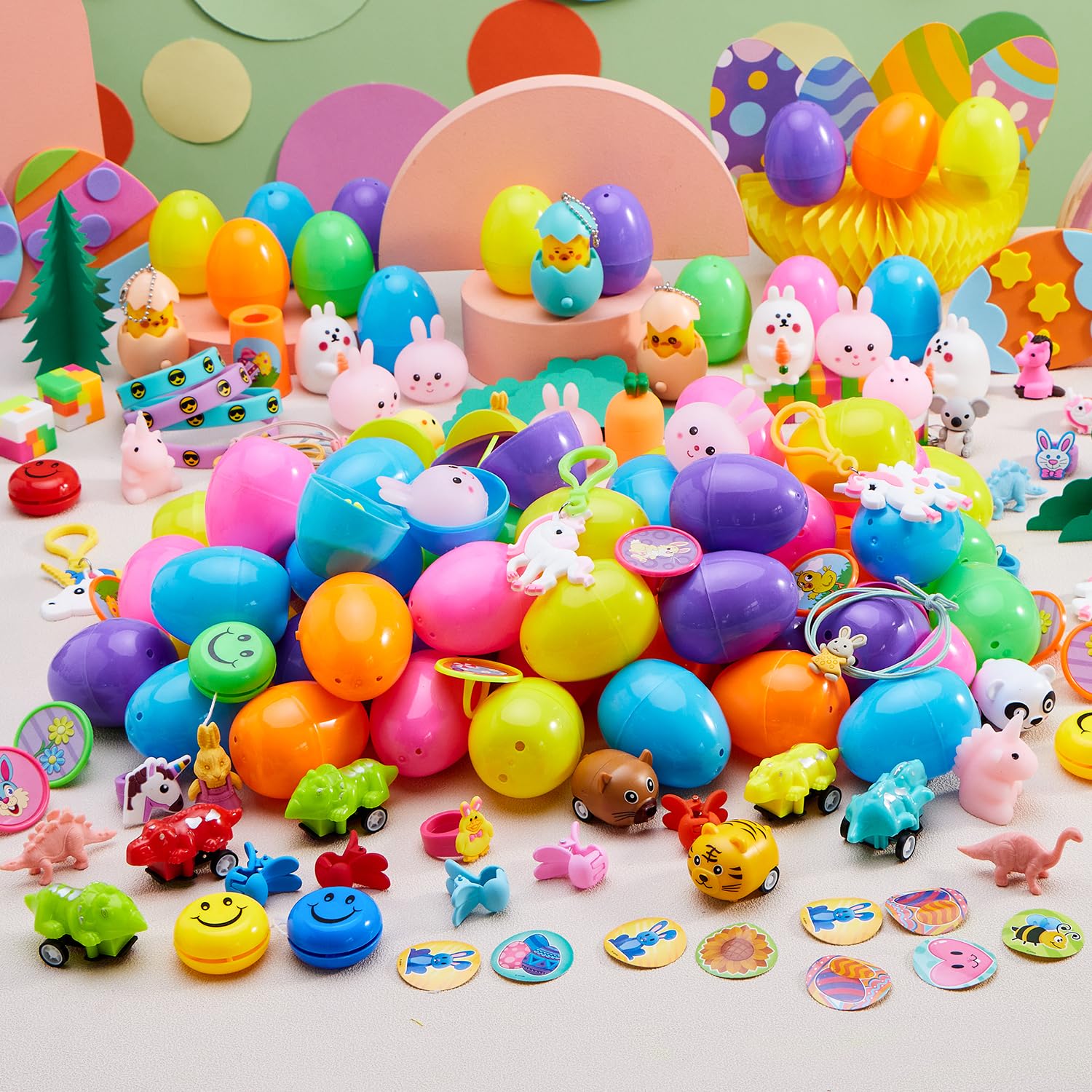 Foto 7 pulgar | Huevos De Pascua Precargados Joyin, 200 Unidades, Con Juguetes Y Pegatinas - Venta Internacional.