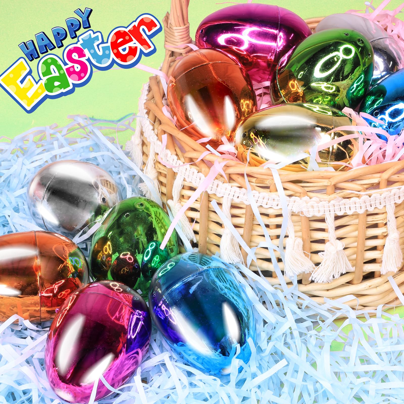 Foto 7 pulgar | Huevos De Pascua Turnmeon Metallic, 3,15 Pulgadas, Paquete De 12 Con Sorpresa - Venta Internacional.