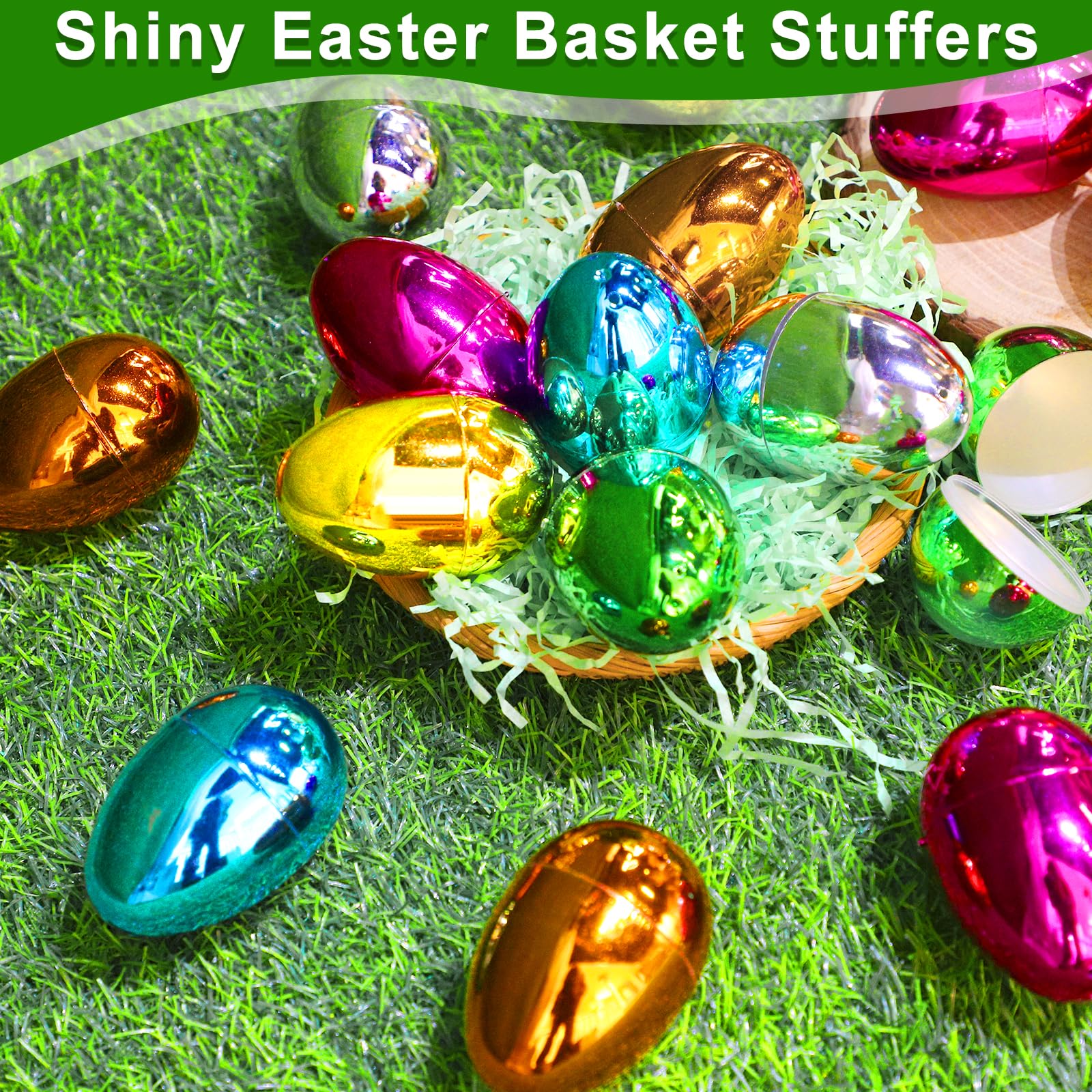 Foto 8 pulgar | Huevos De Pascua Turnmeon Metallic, 3,15 Pulgadas, Paquete De 12 Con Sorpresa - Venta Internacional.
