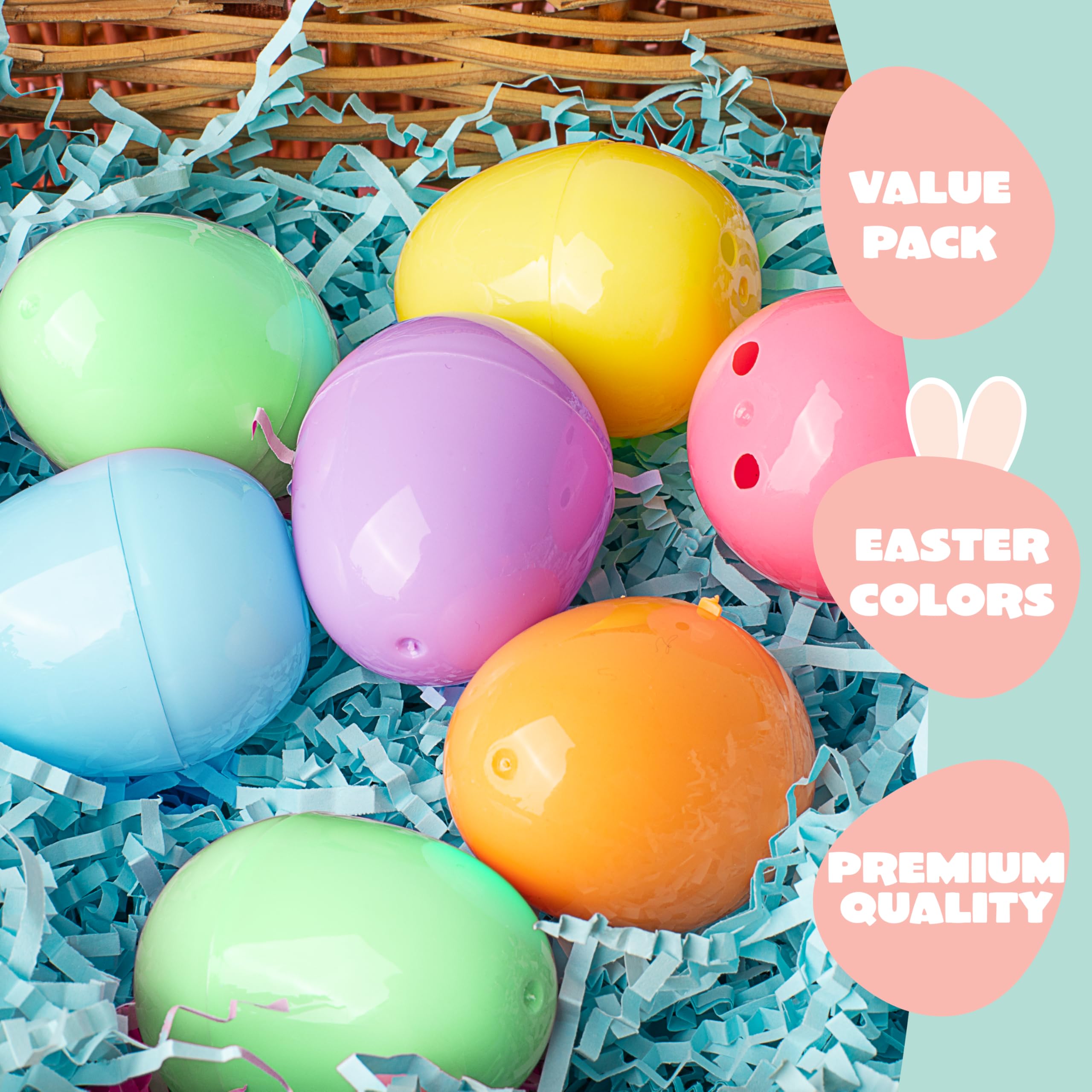 Foto 2 | Huevos De Pascua De Plástico Joyin, 150 Unidades, Colores Pastel, 5,8 Cm - Venta Internacional.
