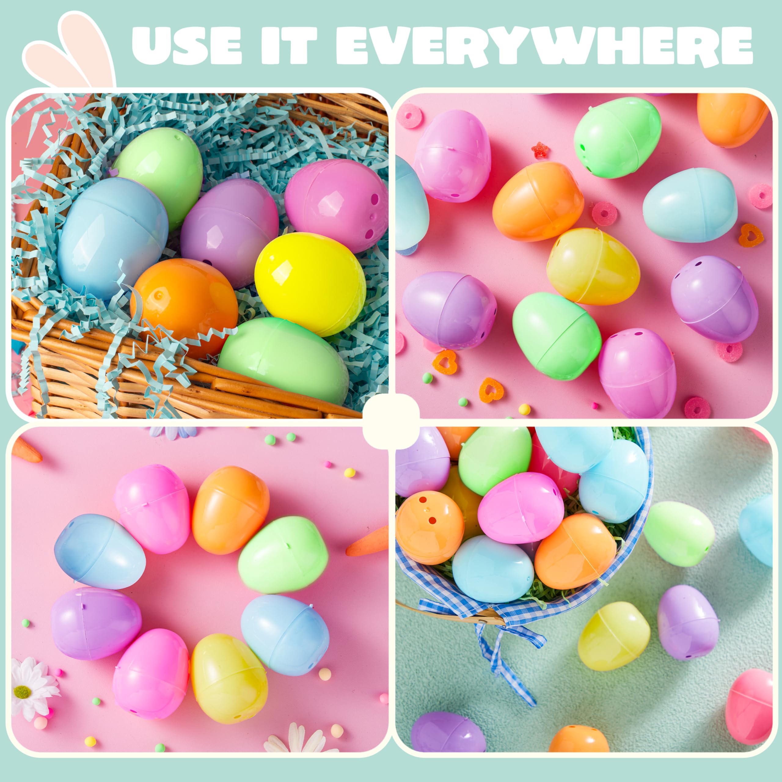 Foto 6 pulgar | Huevos De Pascua De Plástico Joyin, 150 Unidades, Colores Pastel, 5,8 Cm - Venta Internacional.