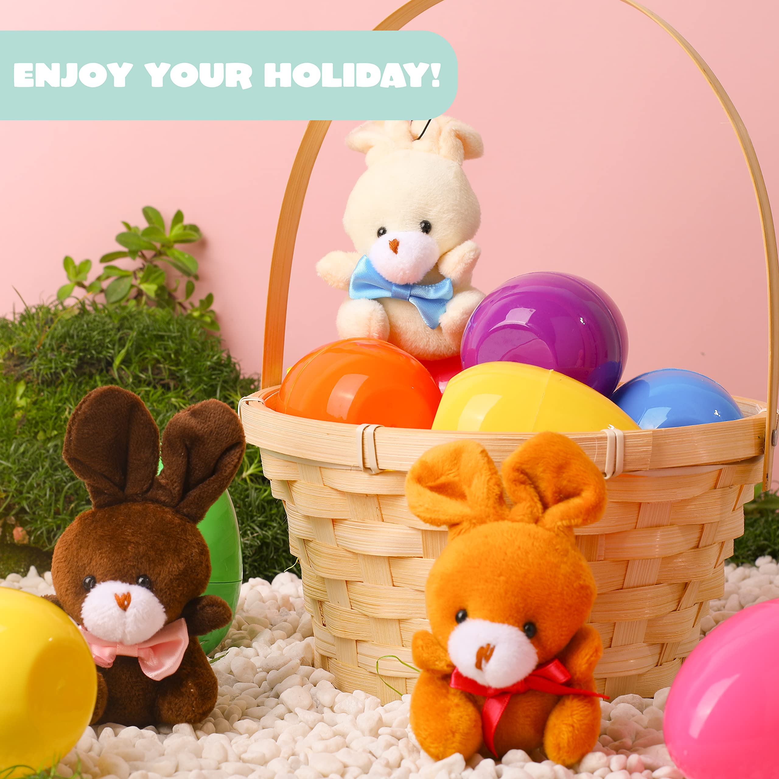 Foto 7 pulgar | Huevos De Pascua Rellenos De Peluche Joyin Con Conejitos De Peluche X24 Niños - Venta Internacional.