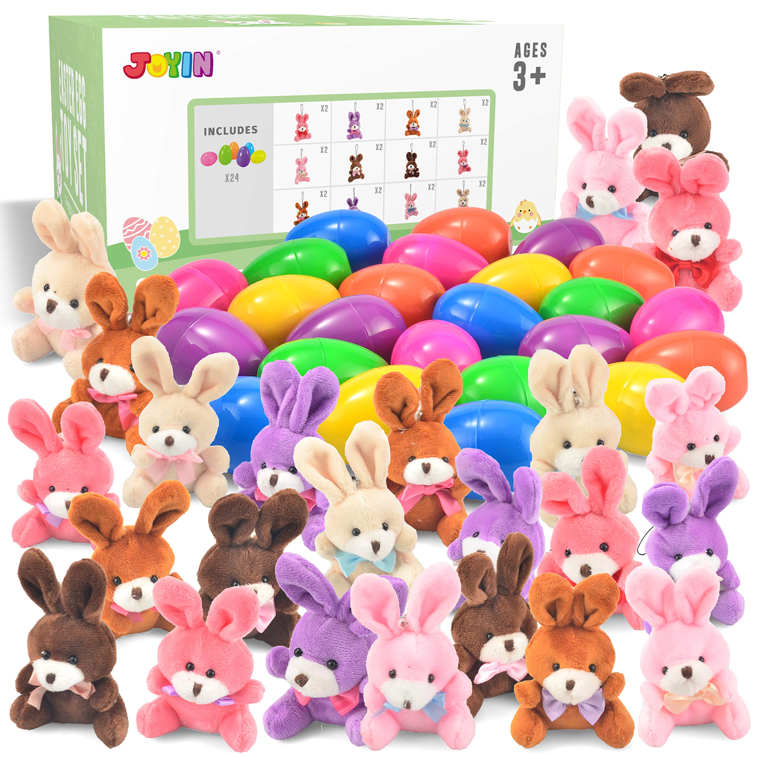 Foto 8 pulgar | Huevos De Pascua Rellenos De Peluche Joyin Con Conejitos De Peluche X24 Niños - Venta Internacional.
