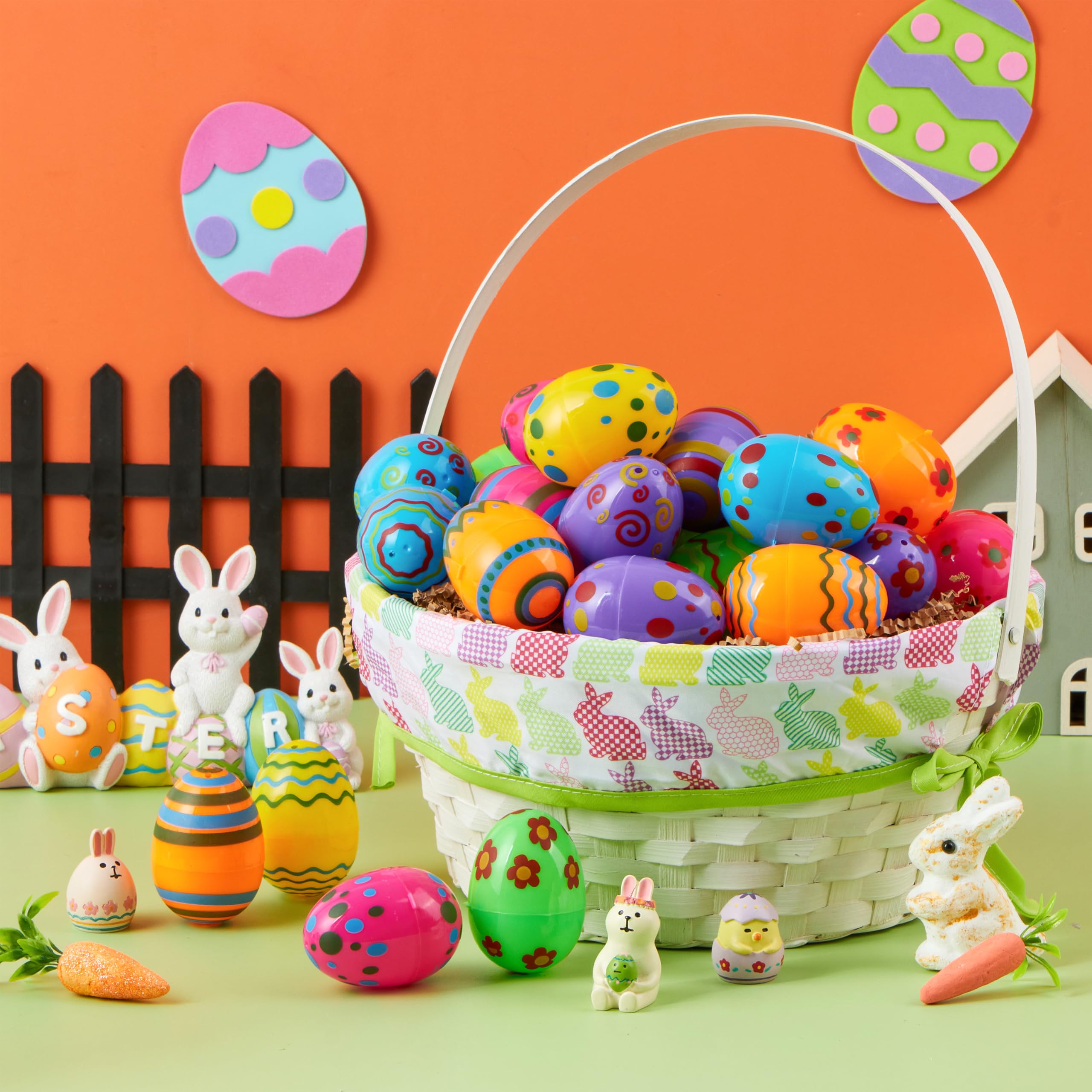 Foto 7 | Huevos De Plástico Joyin, 36 Unidades, 6 Cm, Rellenables Con Estampado De 2.3 Pulgadas - Venta Internacional.