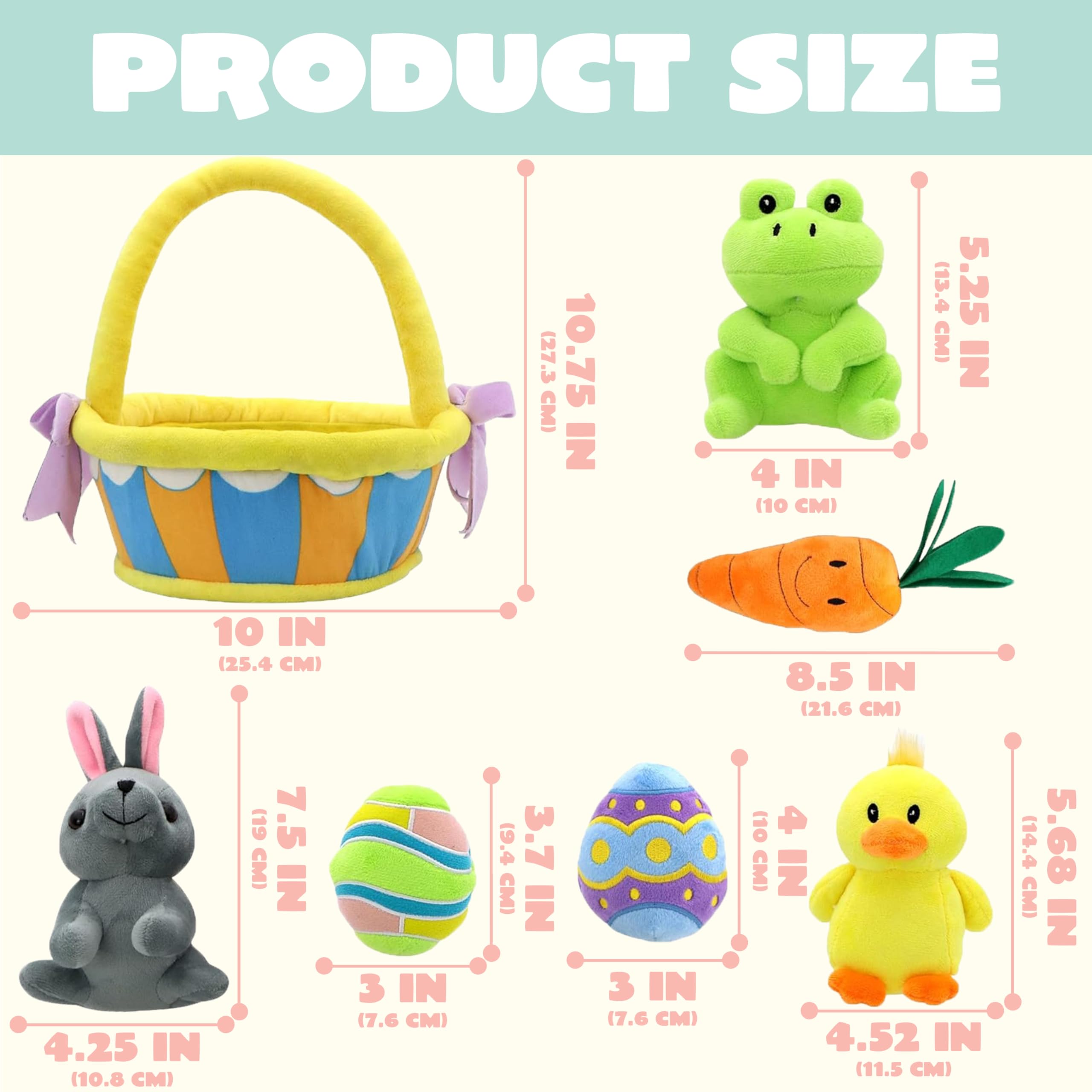 Foto 4 pulgar | Cesta De Peluche De Pascua Joyin, 7 Unidades, Estilo Original Para Niños - Venta Internacional.
