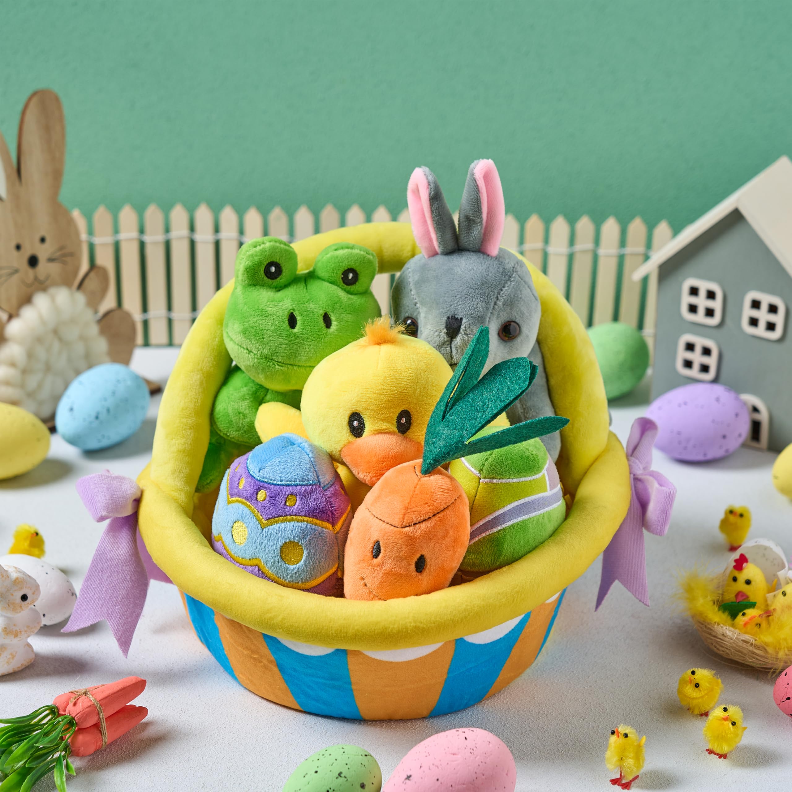Foto 5 pulgar | Cesta De Peluche De Pascua Joyin, 7 Unidades, Estilo Original Para Niños - Venta Internacional.