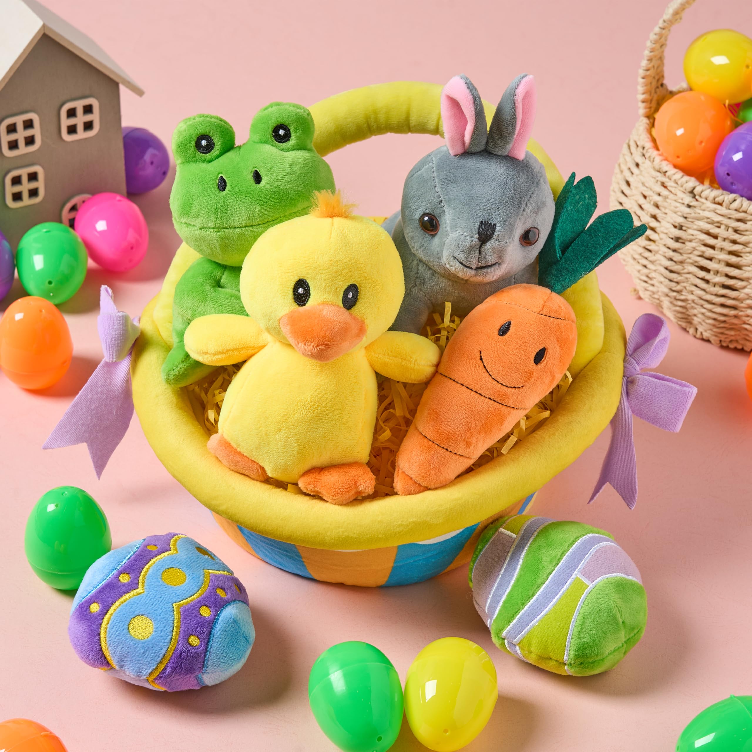Foto 7 pulgar | Cesta De Peluche De Pascua Joyin, 7 Unidades, Estilo Original Para Niños - Venta Internacional.