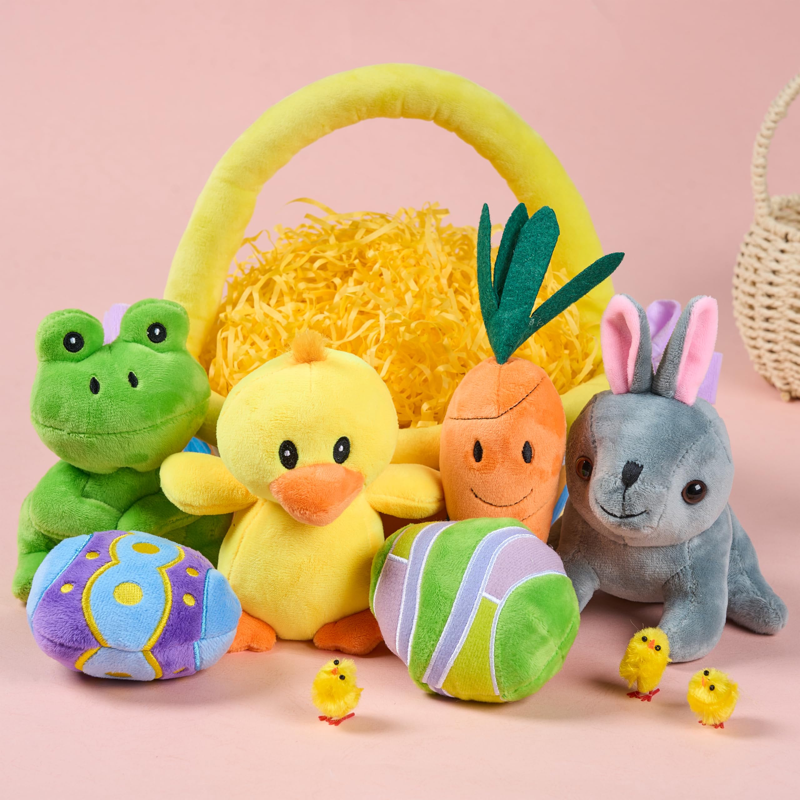 Foto 8 pulgar | Cesta De Peluche De Pascua Joyin, 7 Unidades, Estilo Original Para Niños - Venta Internacional.