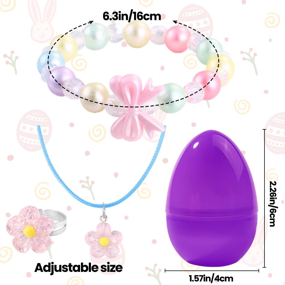 Foto 3 pulgar | Set De Huevos De Pascua Con Vellibring Prerelleno Con Pulseras Y Collares - Venta Internacional.