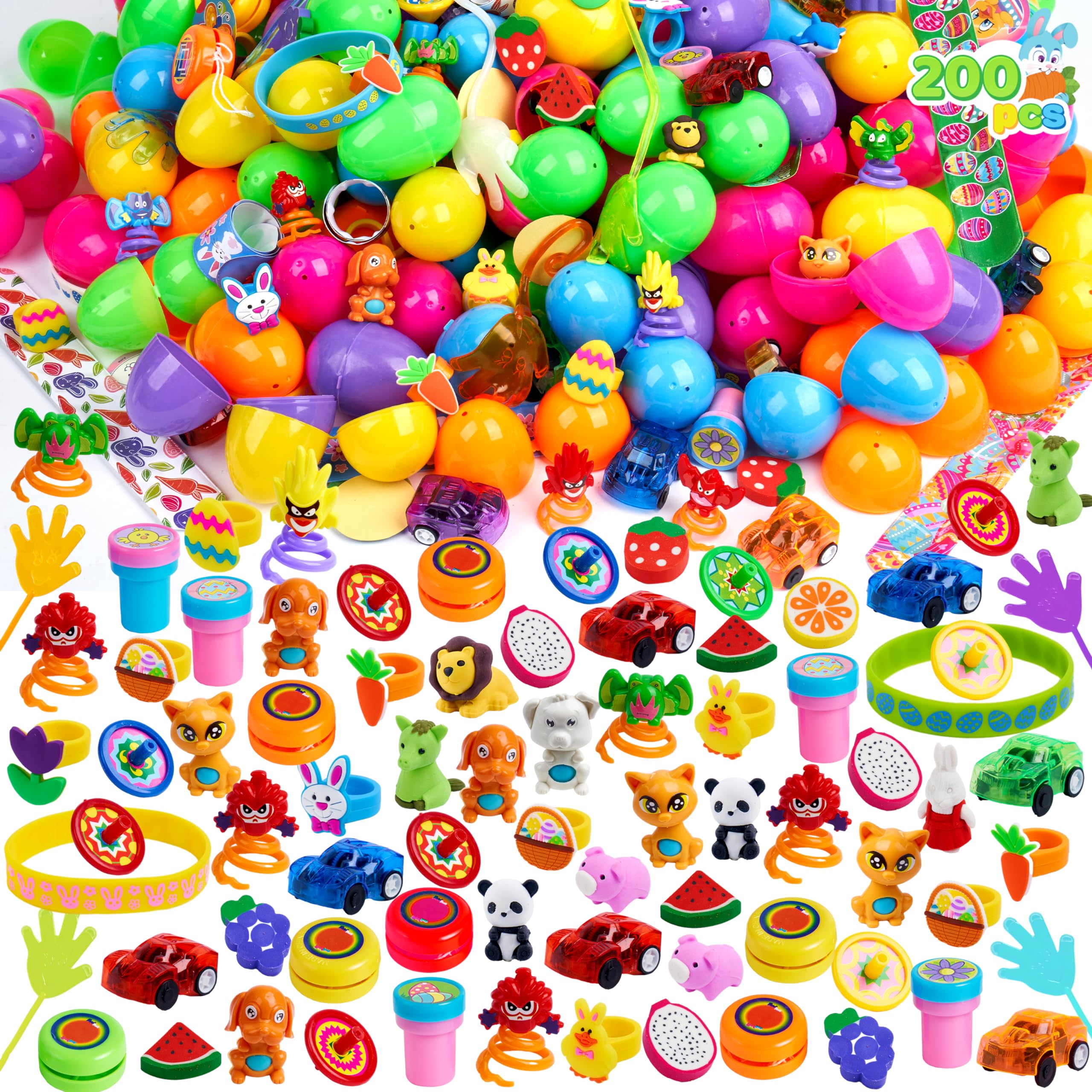 Foto 2 pulgar | Huevos De Pascua Precargados Joyin, 200 Unidades, Con Varios Juguetes Y Pegatinas - Venta Internacional.