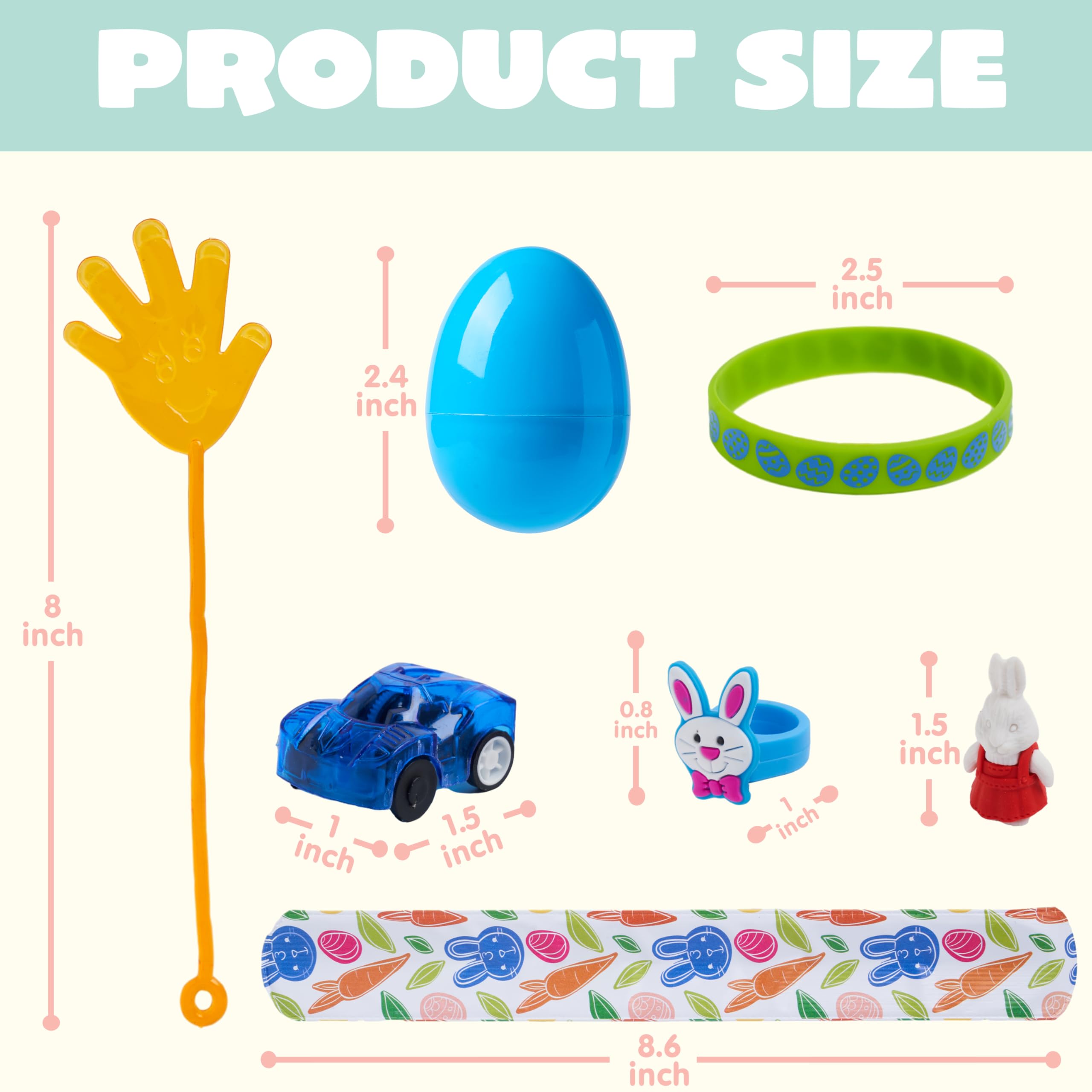 Foto 6 pulgar | Huevos De Pascua Precargados Joyin, 200 Unidades, Con Varios Juguetes Y Pegatinas - Venta Internacional.