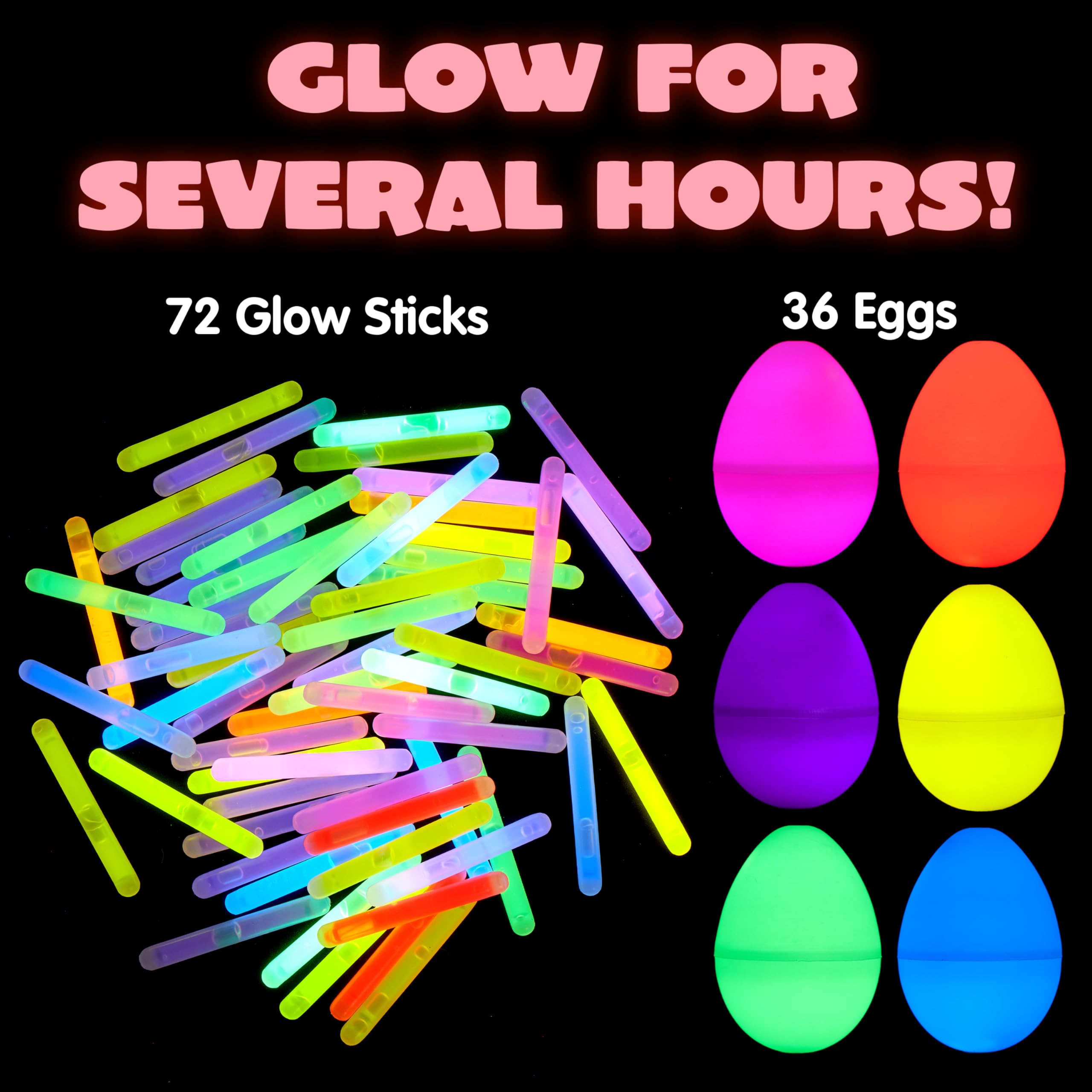 Foto 4 pulgar | Huevos De Pascua Joyin, 144 Unidades Con 288 Unidades, Minibarras Luminosas Para Niños - Venta Internacional.