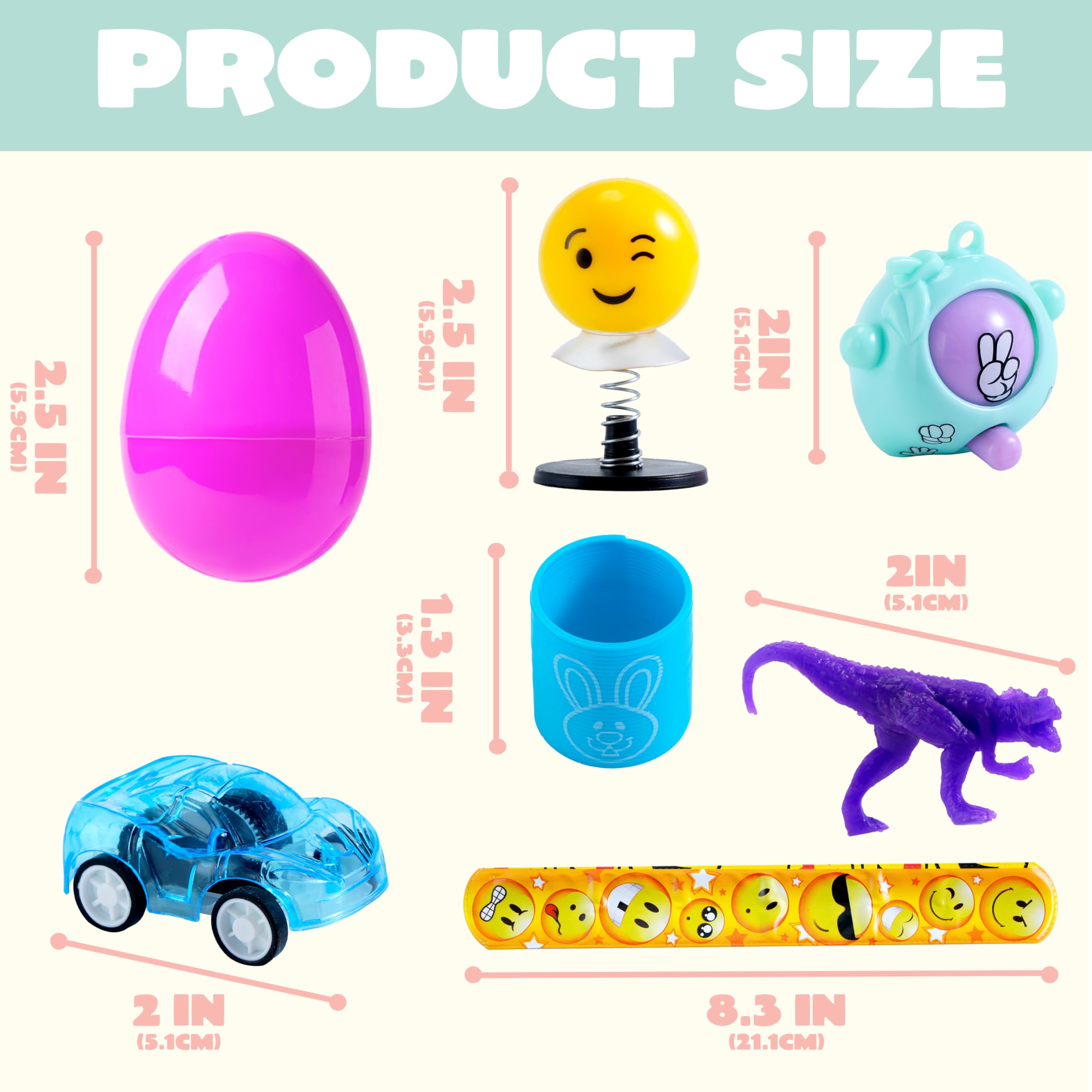 Foto 6 pulgar | Huevos De Pascua Precargados Joyin, 160 Unidades, Con Varios Juguetes - Venta Internacional.