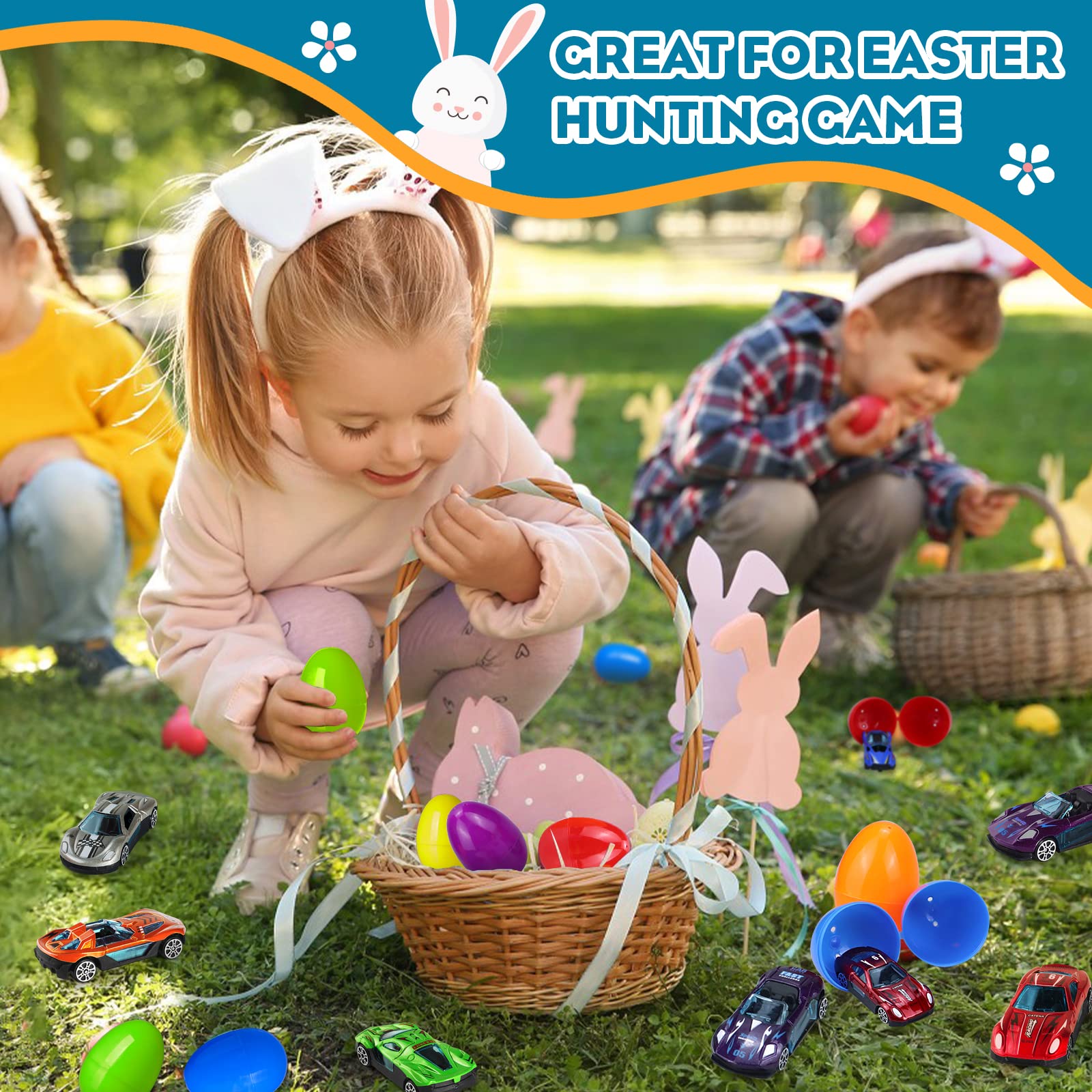 Foto 6 pulgar | Huevos De Pascua Letapapa Con Coches Fundidos A Presión Para Niños Y Niños, Paquete De 12 - Venta Internacional.