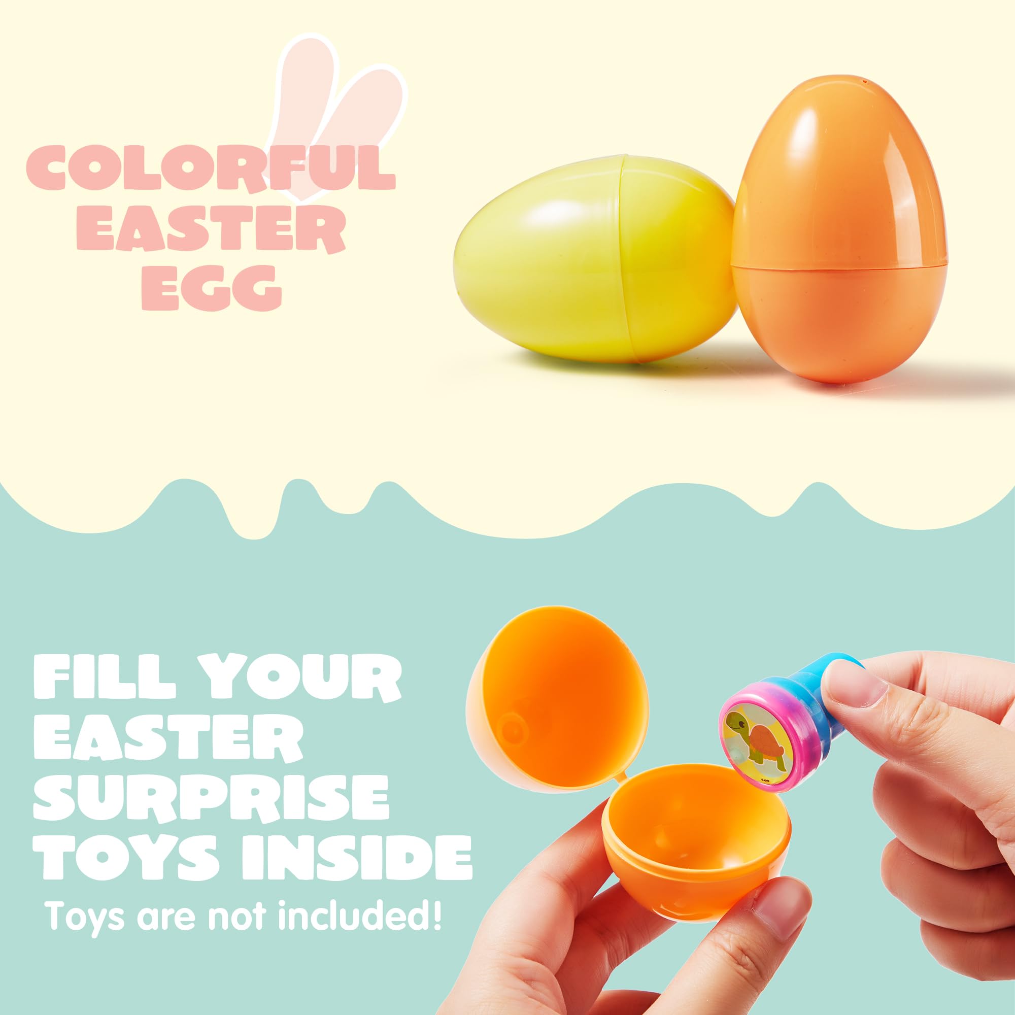 Foto 4 pulgar | Huevos De Pascua Joyin, 100 Unidades, 8 Cm, Pastel Y 2 Huevos Dorados, Rellenables - Venta Internacional.