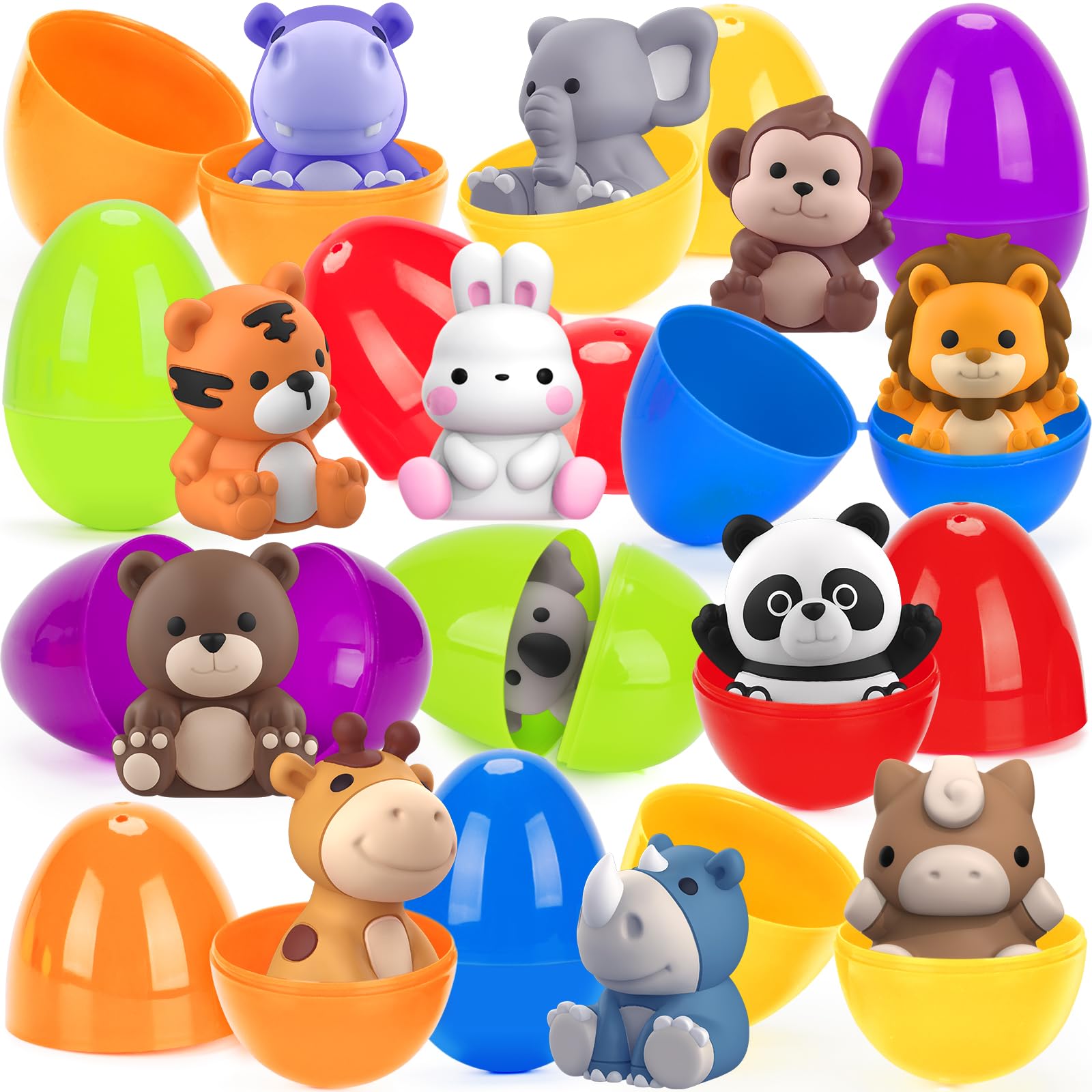 Foto 3 pulgar | Huevos De Pascua Con Marionetas De Animales Para Niños, Paquete De 12 - Venta Internacional.