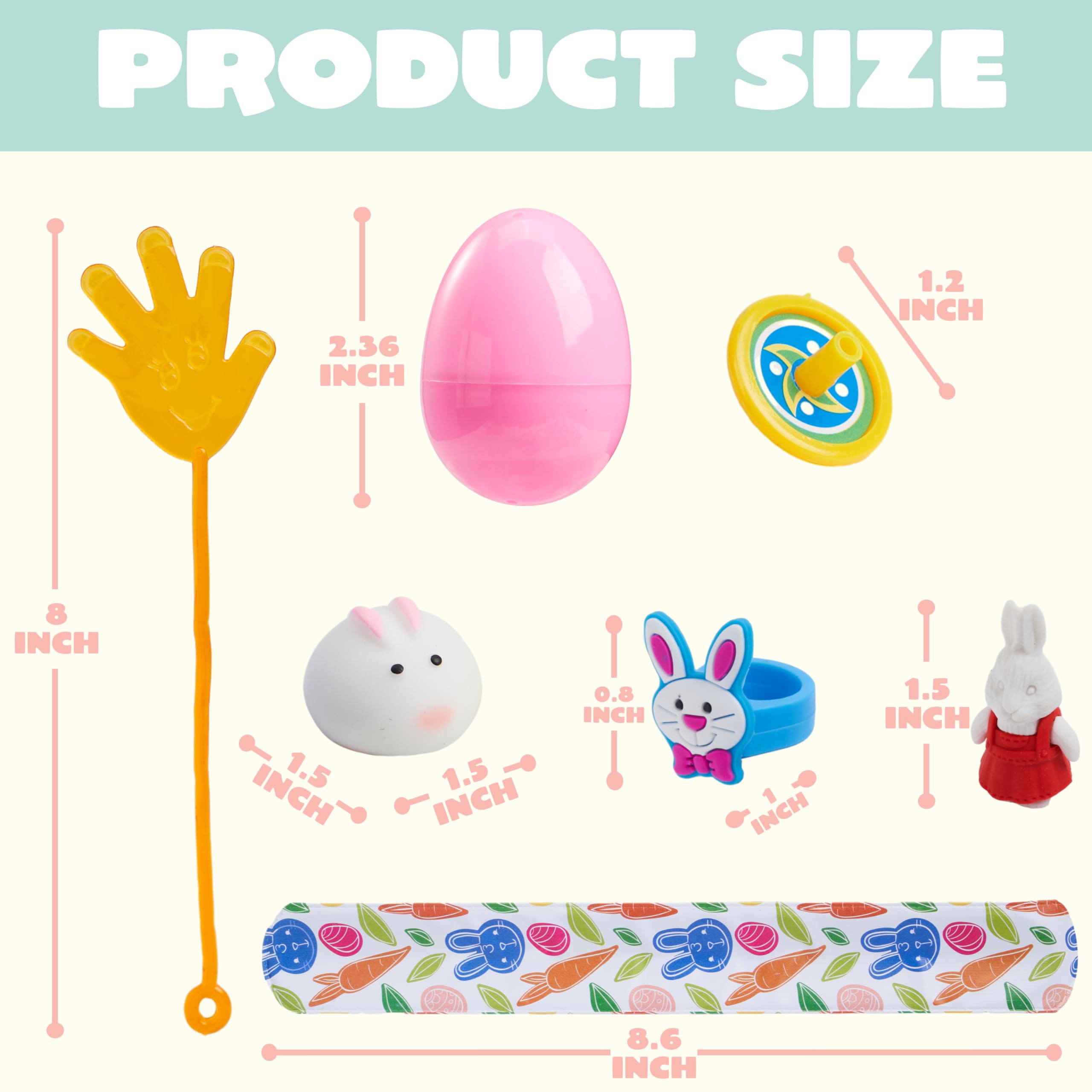 Foto 6 pulgar | Huevos De Pascua Precargados Joyin, 60 Unidades, Con Varios Juguetes - Venta Internacional.