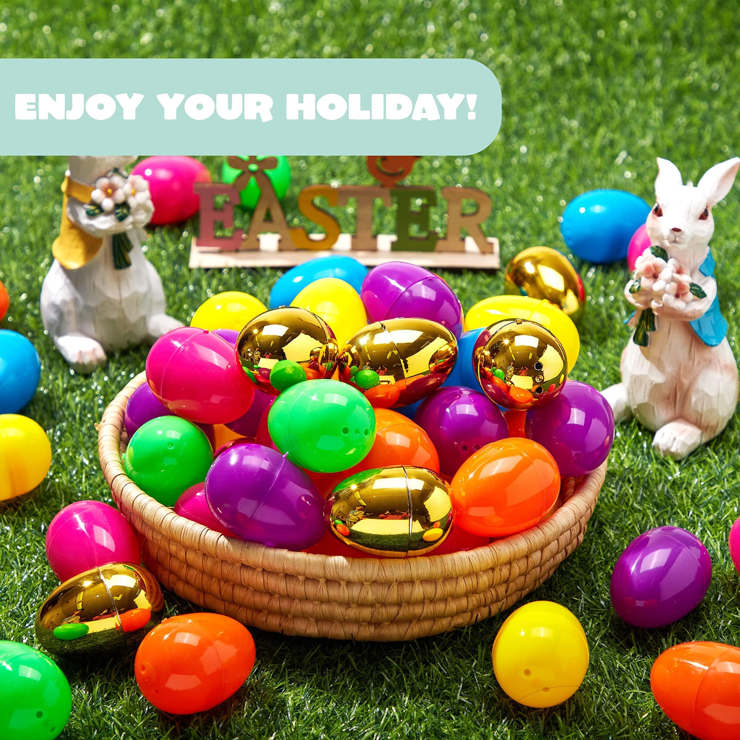 Foto 5 pulgar | Huevos De Pascua Joyin 200 Unidades, 194 Piezas Coloridas Y 6 Huevos Dorados - Venta Internacional.