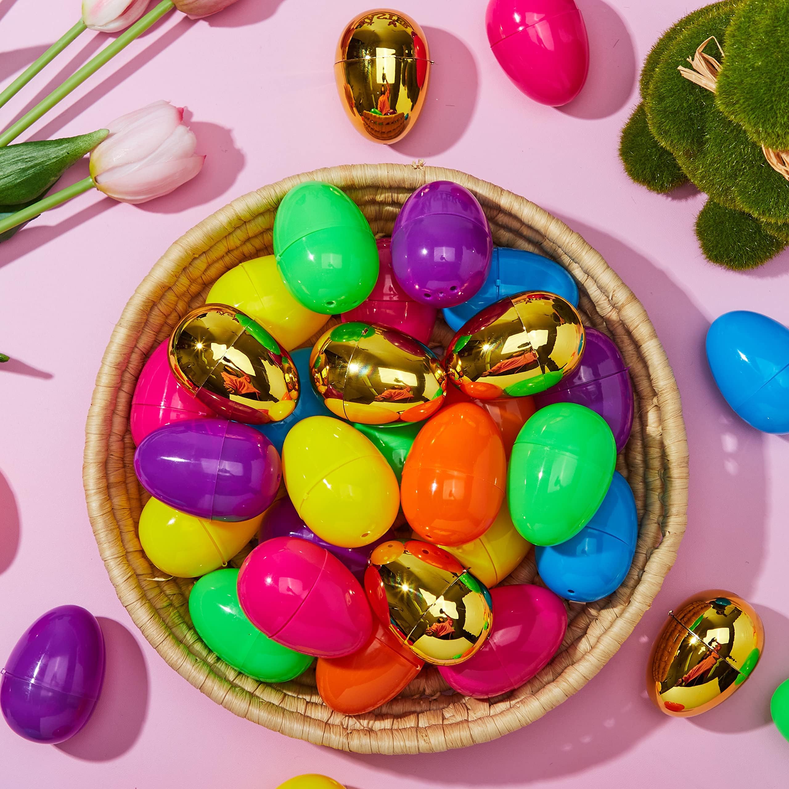 Foto 7 pulgar | Huevos De Pascua Joyin 200 Unidades, 194 Piezas Coloridas Y 6 Huevos Dorados - Venta Internacional.