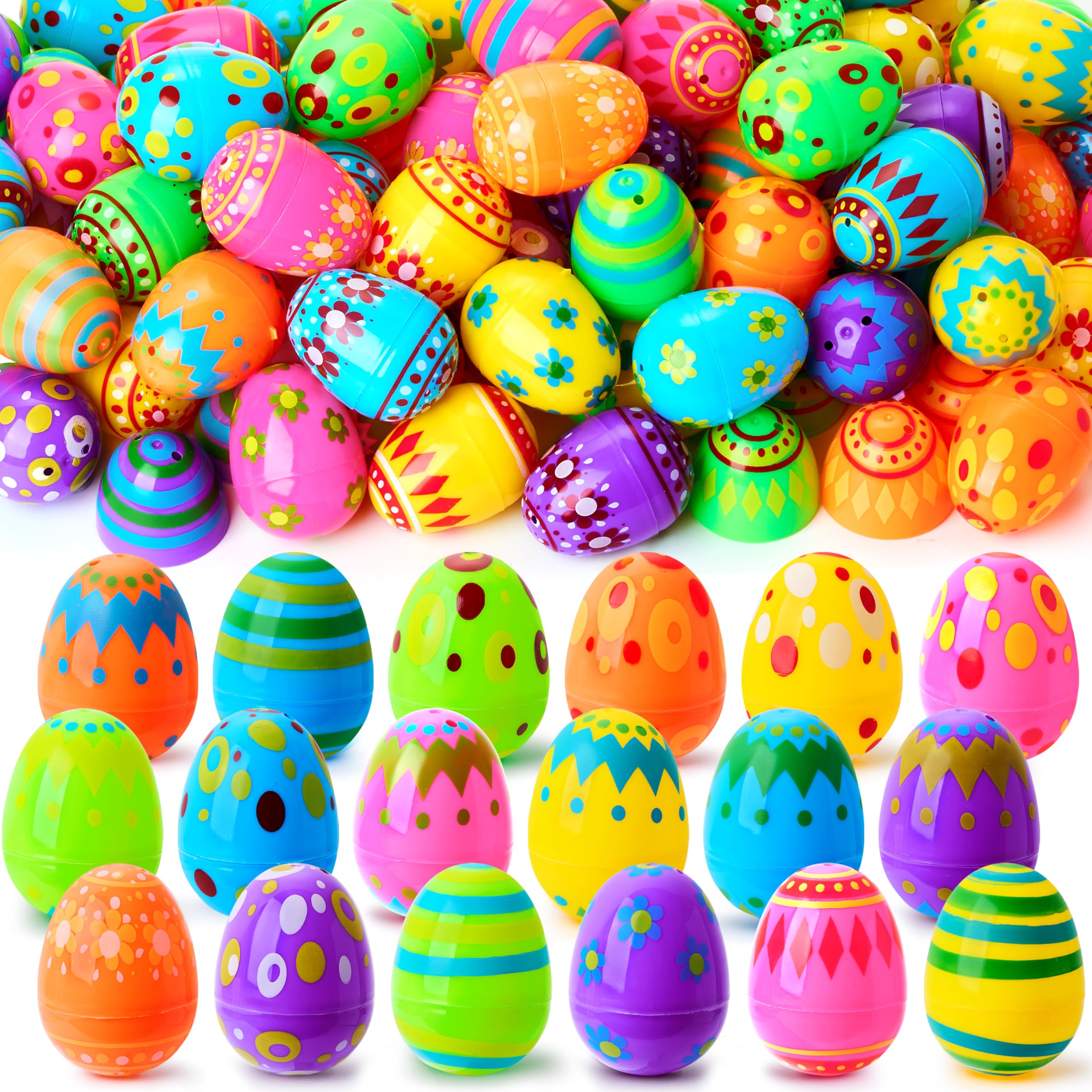 Foto 2 pulgar | Huevos De Pascua De Plástico Joyin, 200 Unidades, 5,8 Cm De Alto, Con 6 Colores - Venta Internacional.