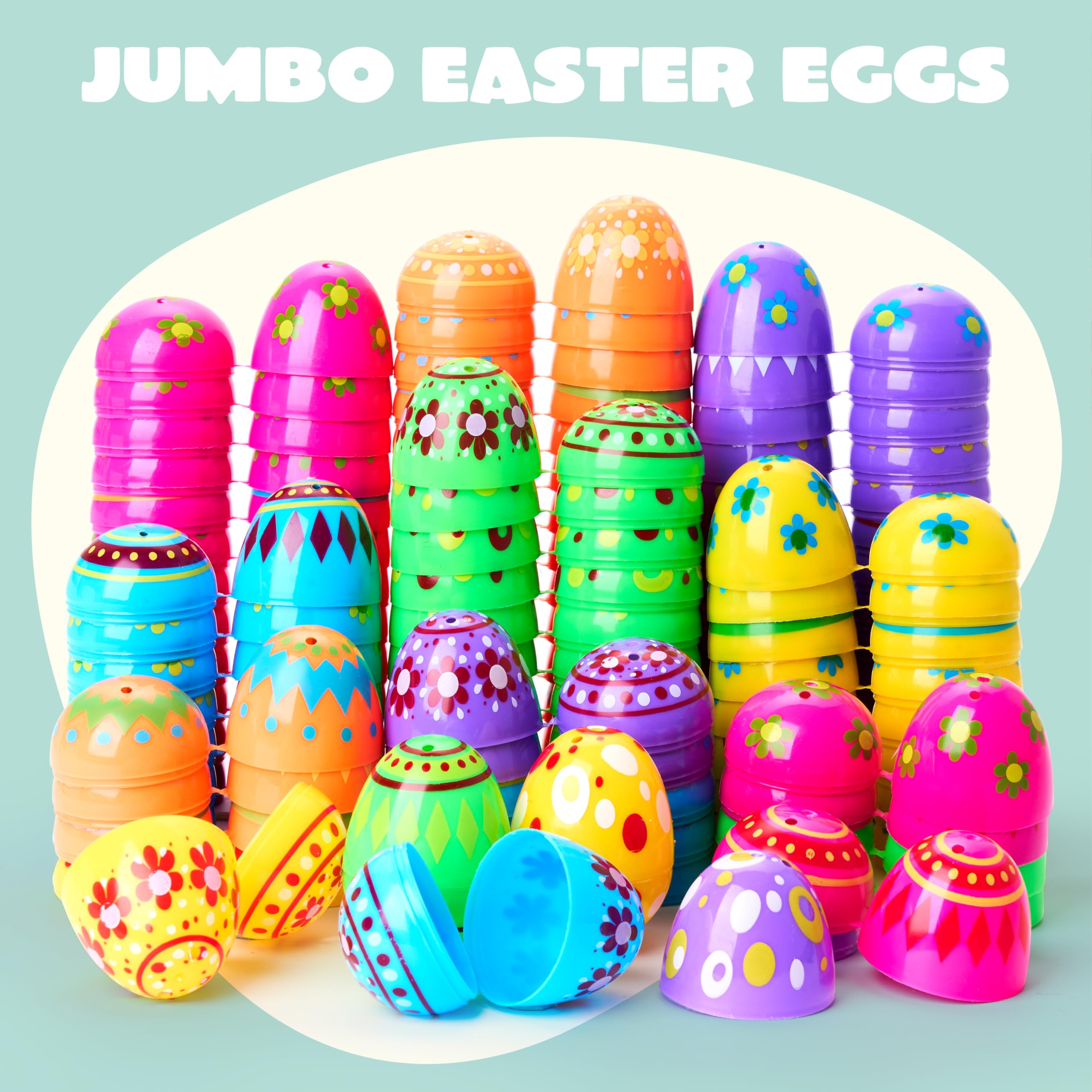 Foto 3 pulgar | Huevos De Pascua De Plástico Joyin, 200 Unidades, 5,8 Cm De Alto, Con 6 Colores - Venta Internacional.