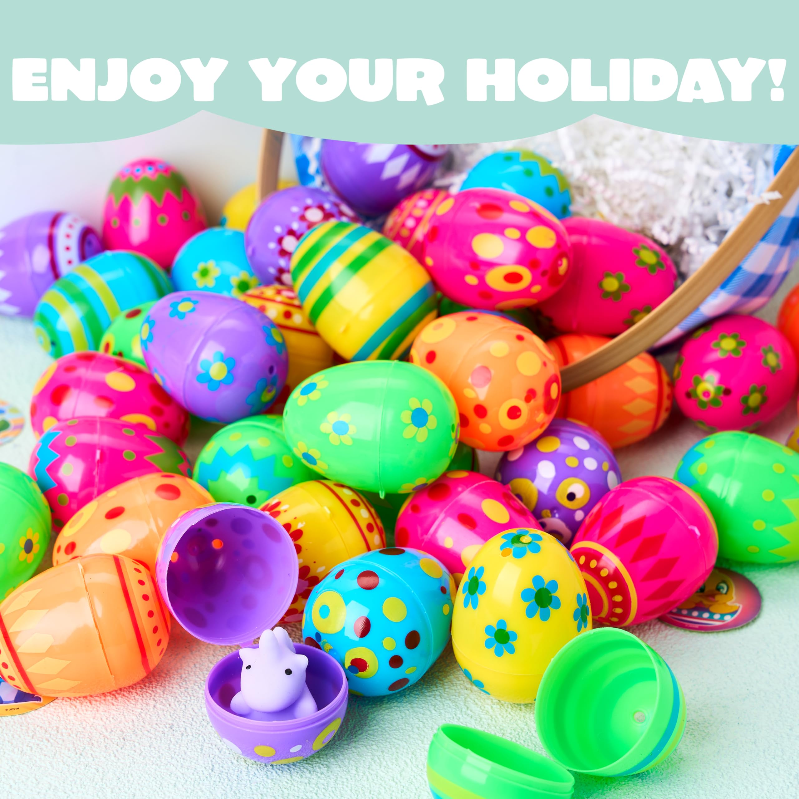 Foto 5 | Huevos De Pascua De Plástico Joyin, 200 Unidades, 5,8 Cm De Alto, Con 6 Colores - Venta Internacional.