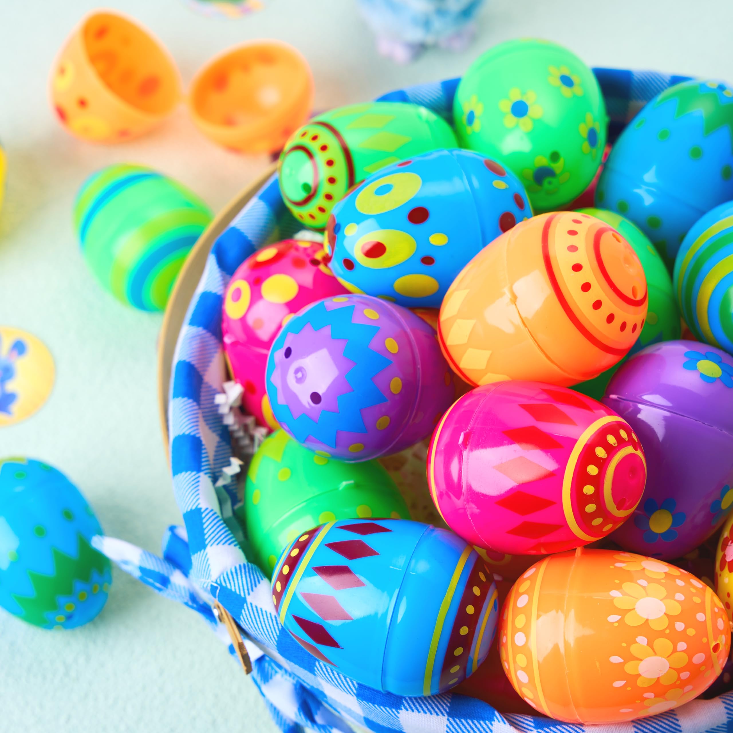 Foto 8 pulgar | Huevos De Pascua De Plástico Joyin, 200 Unidades, 5,8 Cm De Alto, Con 6 Colores - Venta Internacional.