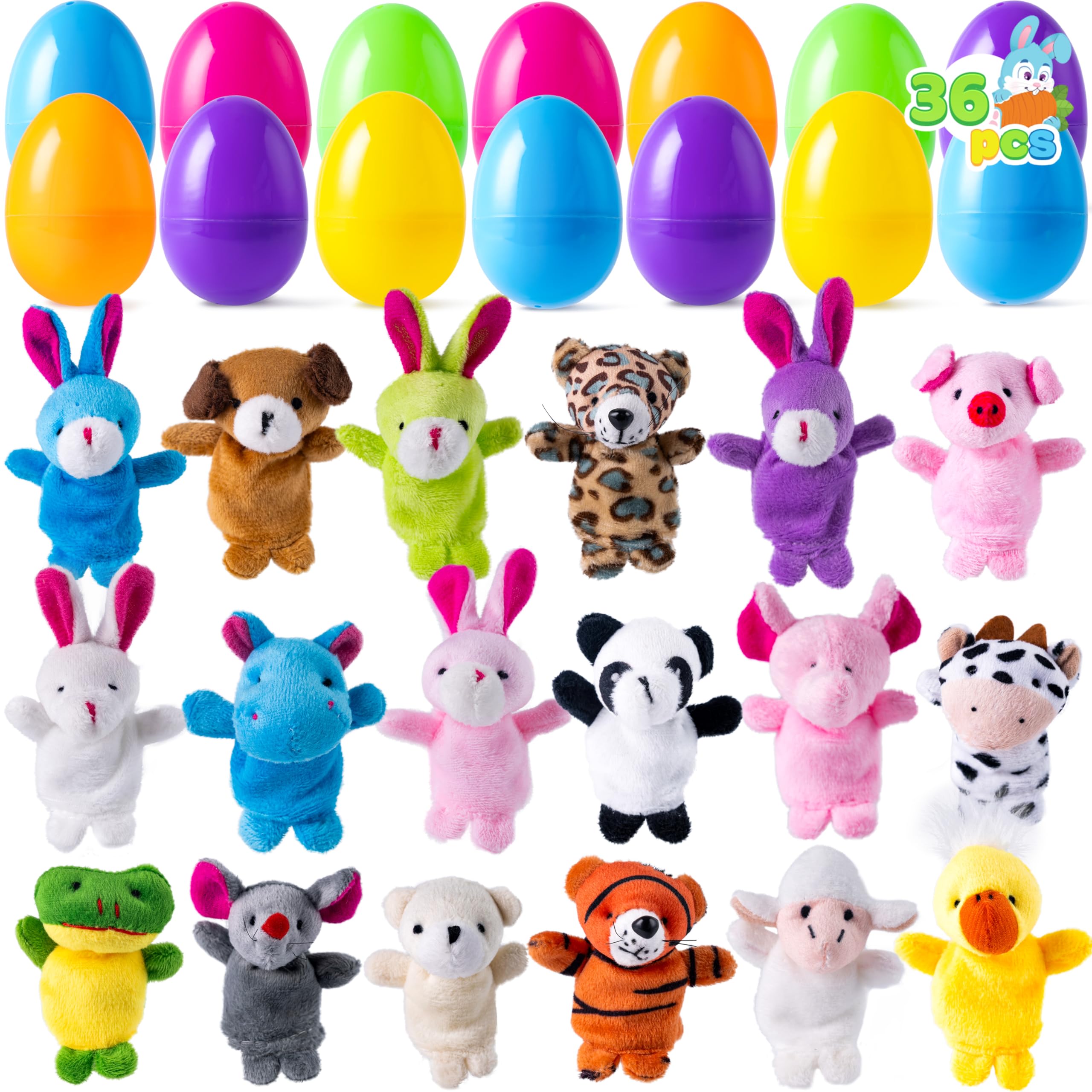 Foto 1 | Huevos De Pascua Rellenos Con Marionetas De Animales, 36 Unidades Para Niños - Venta Internacional.