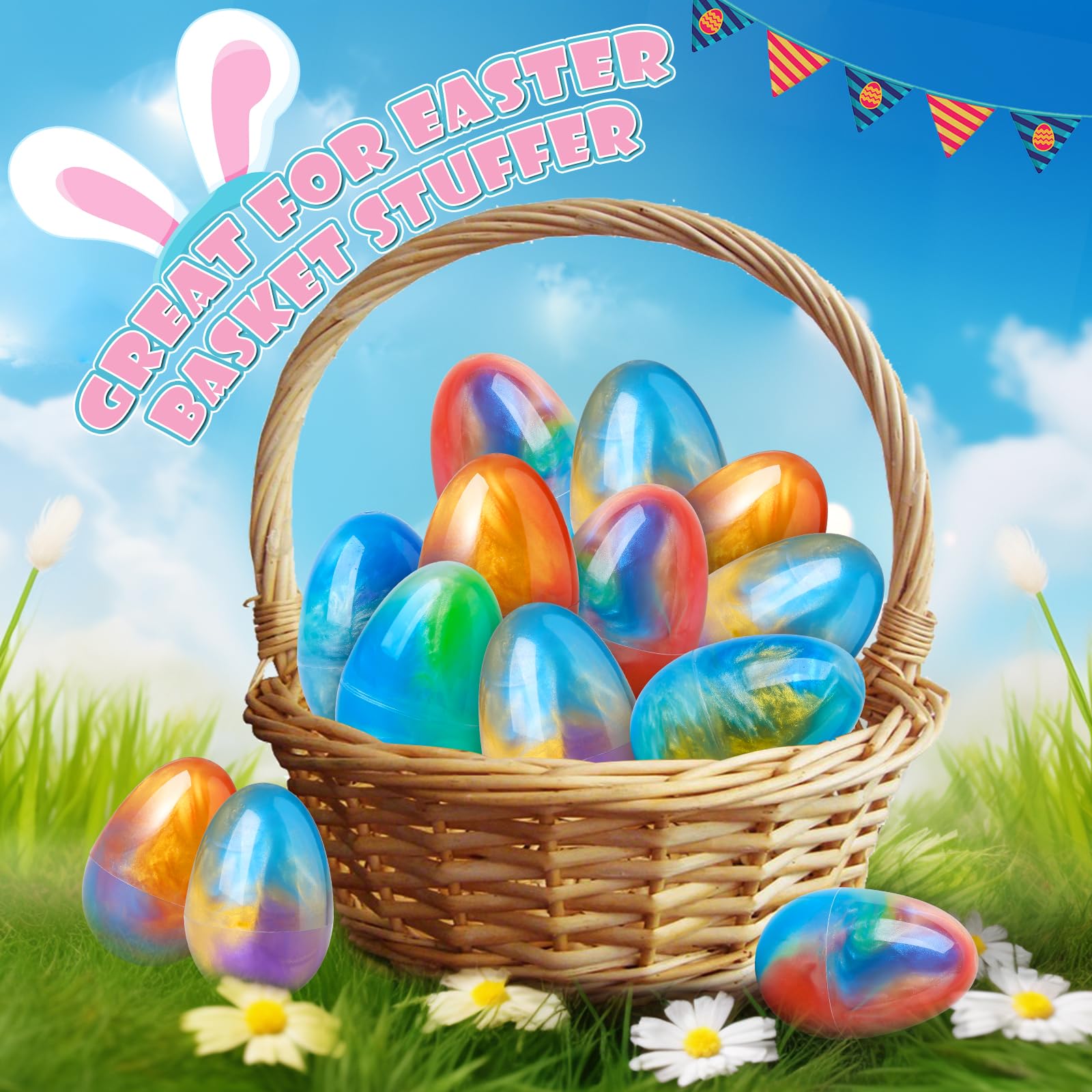 Foto 7 pulgar | Huevos De Pascua Letapapa Precargados Con Galaxy Slime, 24 Unidades - Venta Internacional.