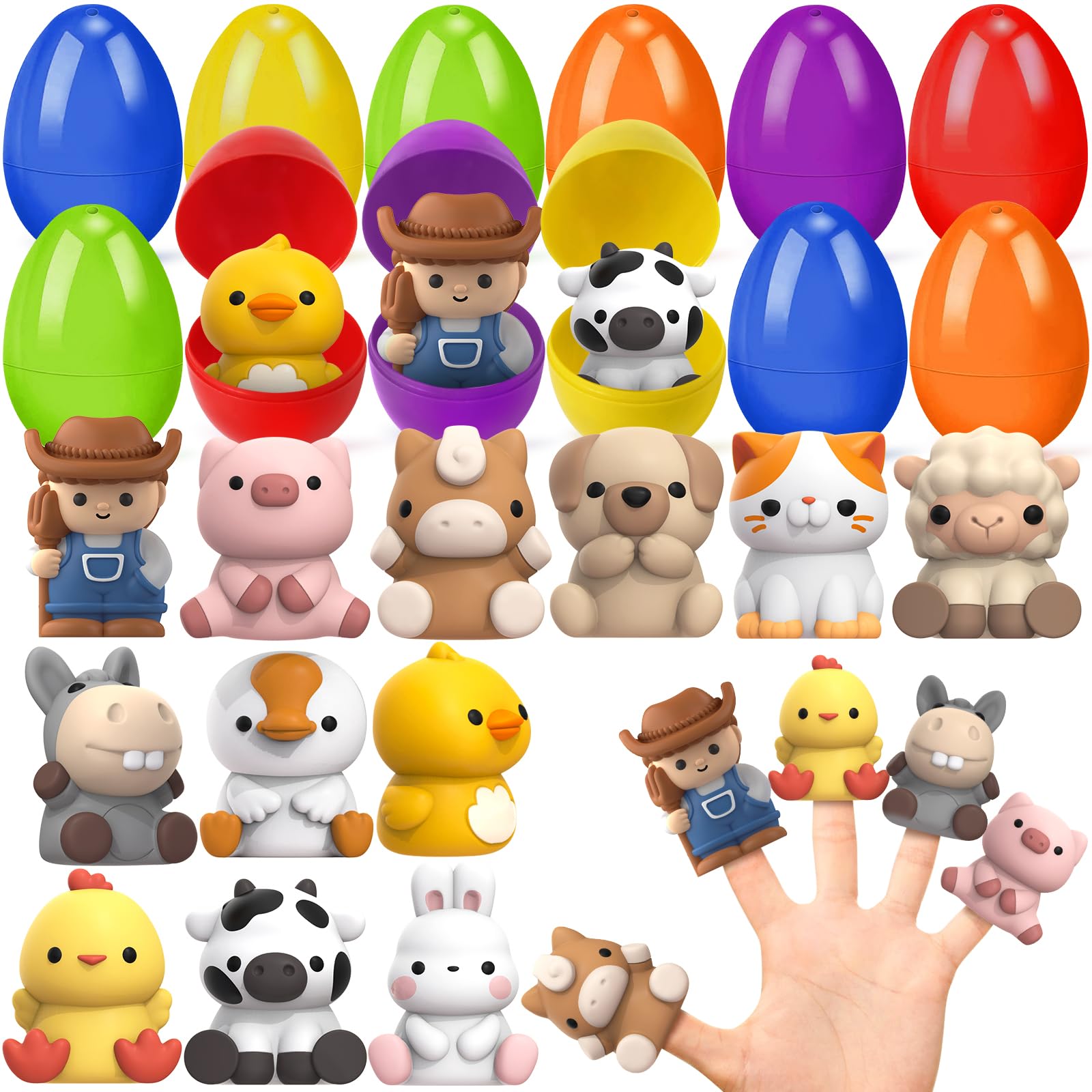 Foto 1 | Huevos De Pascua Con Marionetas Aurotops Para Niños, 12 Unidades - Venta Internacional.