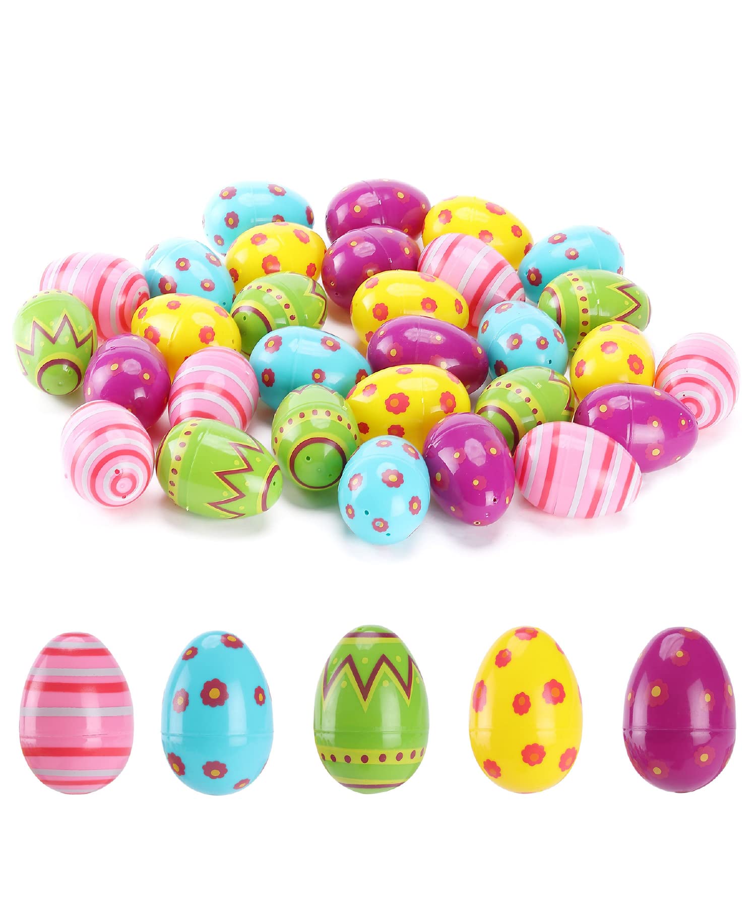 Huevos De Pascua De Plástico Con Estampado Mr. Pen, Paquete De 30 Unidades, 7,6 Cm De Alto - Venta Internacional.