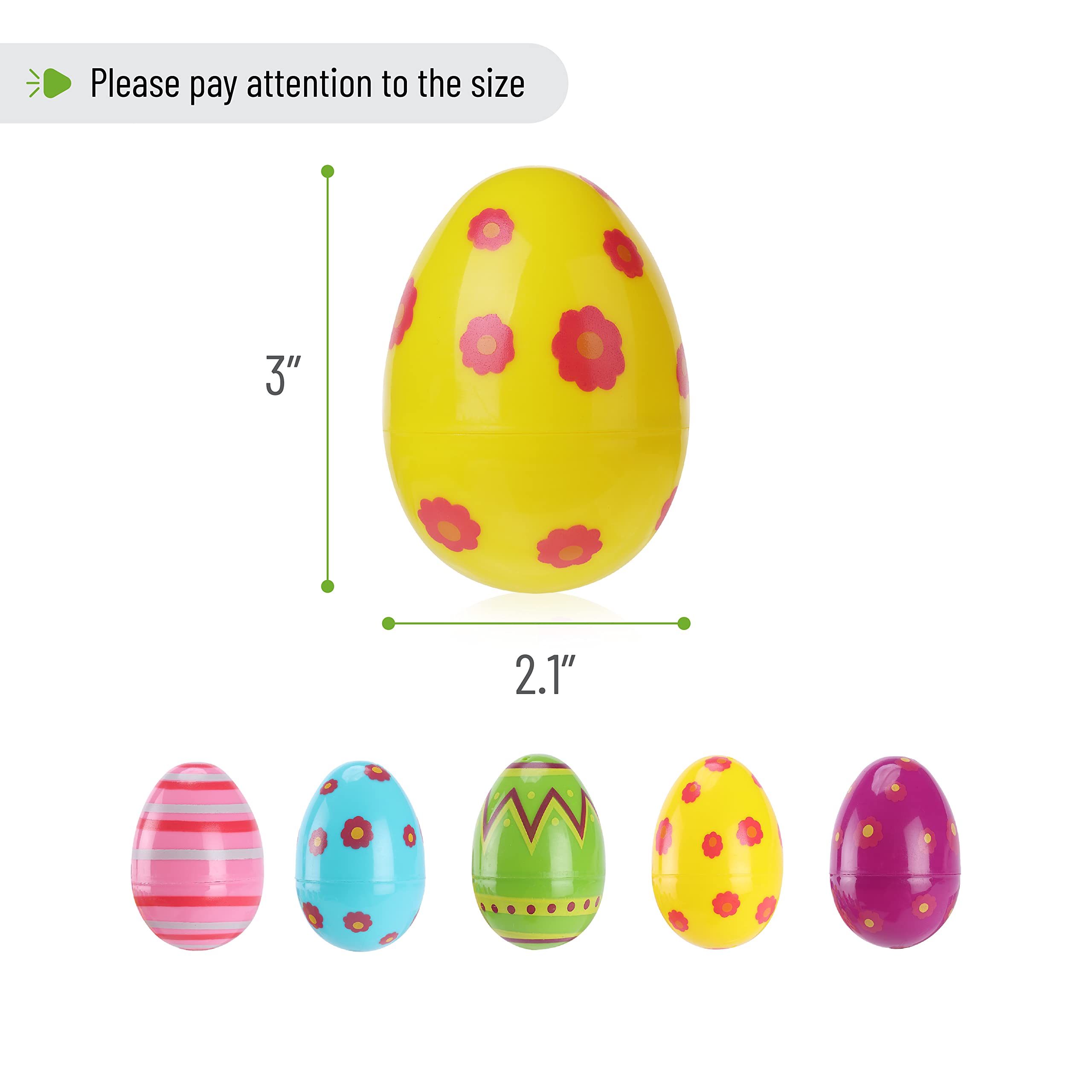 Foto 3 pulgar | Huevos De Pascua De Plástico Con Estampado Mr. Pen, Paquete De 30 Unidades, 7,6 Cm De Alto - Venta Internacional.
