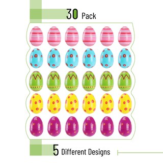 Foto 3 | Huevos De Pascua De Plástico Con Estampado Mr. Pen, Paquete De 30 Unidades, 7,6 Cm De Alto - Venta Internacional.