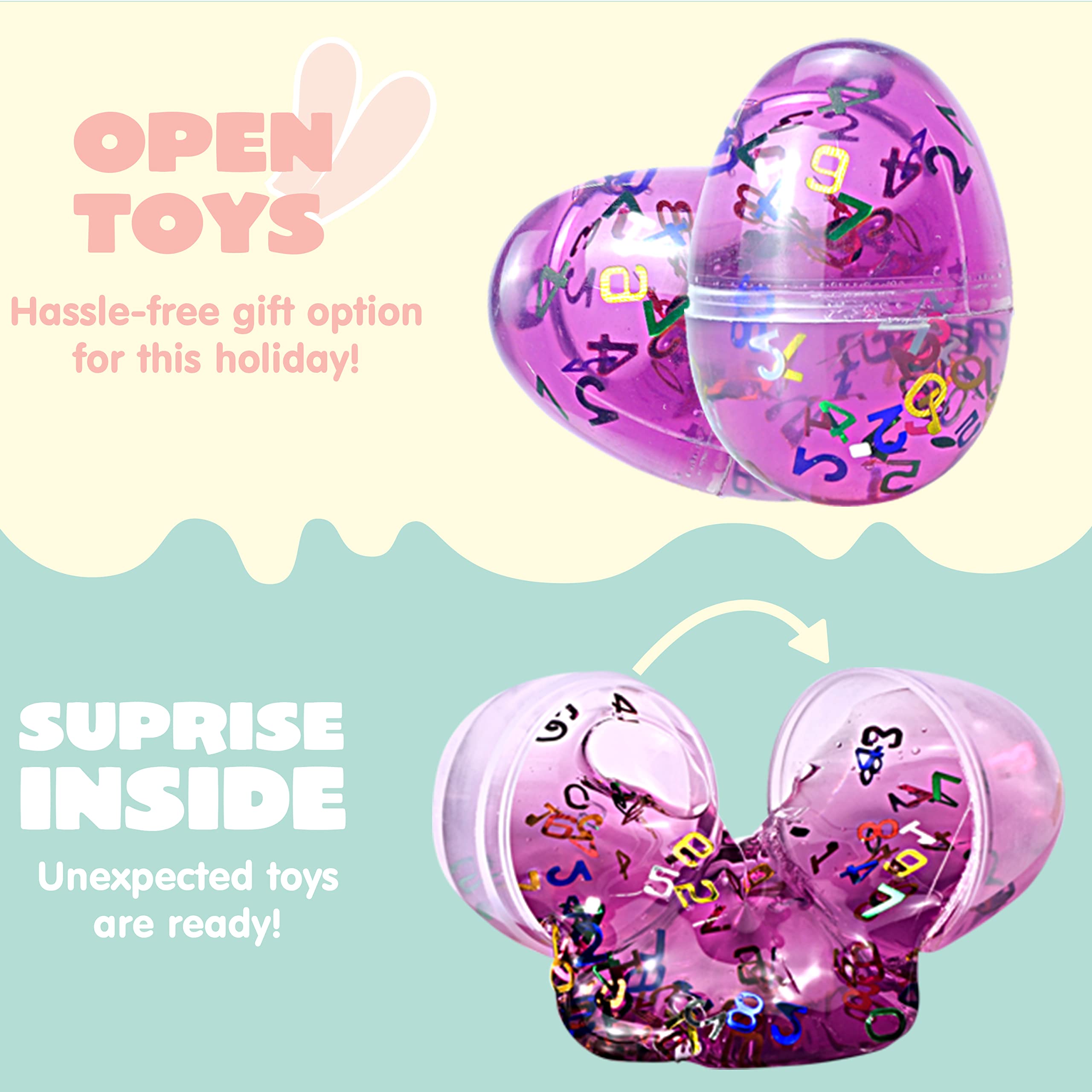 Foto 4 | Huevos De Pascua Rellenos Joyin Con Cristal, Galaxia Y Limo, 24 Unidades - Venta Internacional.