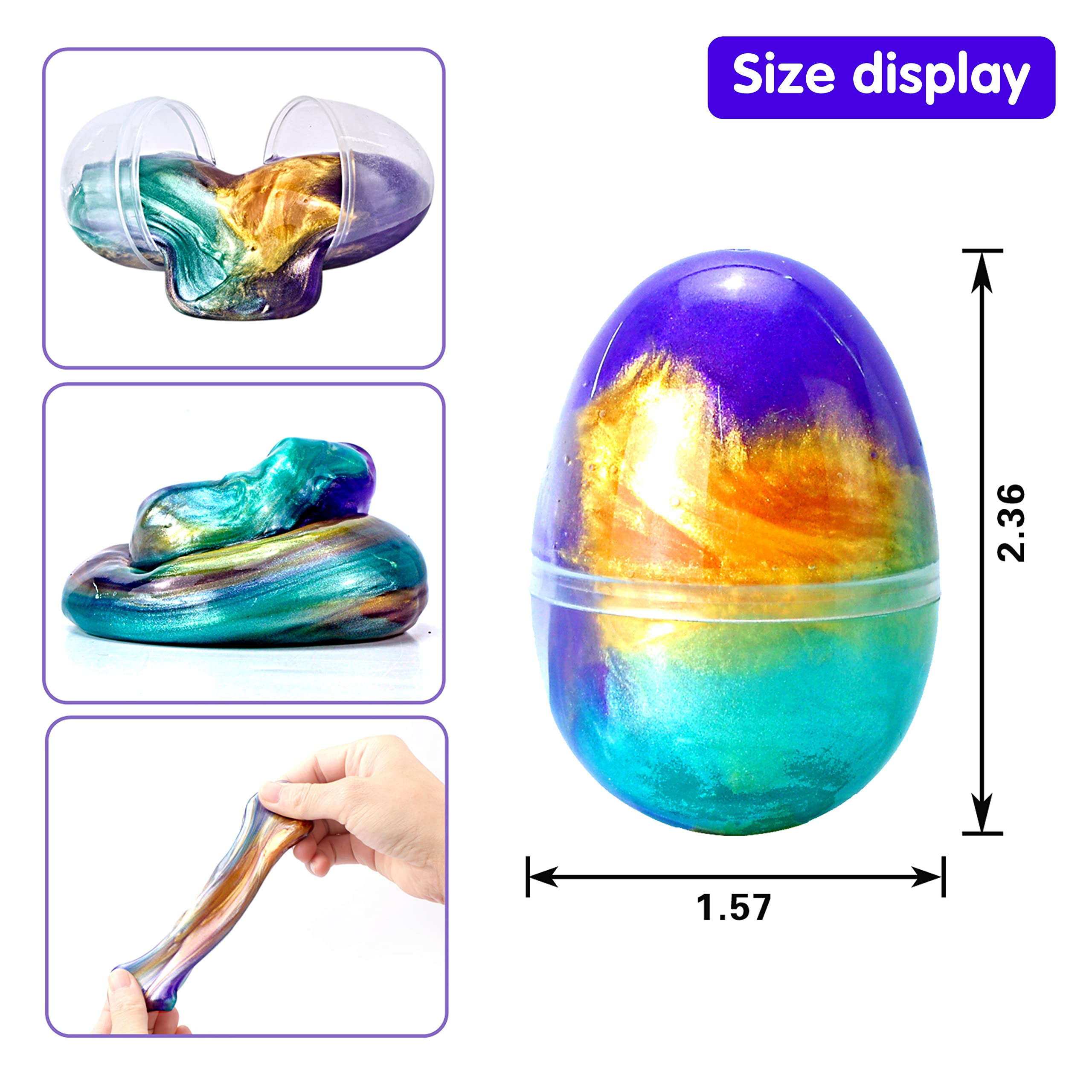 Foto 7 pulgar | Huevos De Pascua Rellenos Joyin Con Cristal, Galaxia Y Limo, 24 Unidades - Venta Internacional.