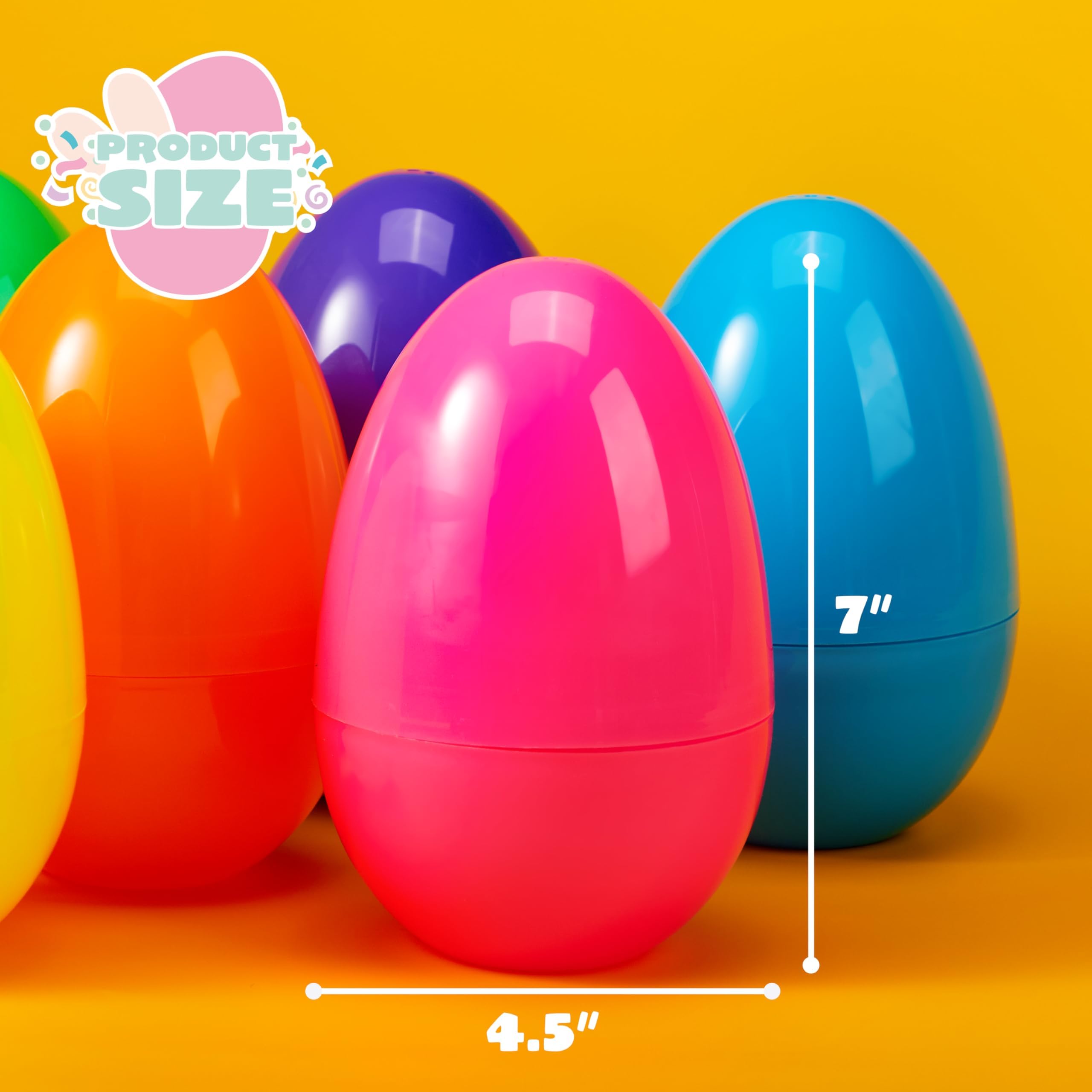 Foto 6 pulgar | Huevos De Pascua De Plástico Joyin, 24 Unidades, Coloridos, Gigantes, 15 Cm, Rellenables - Venta Internacional.