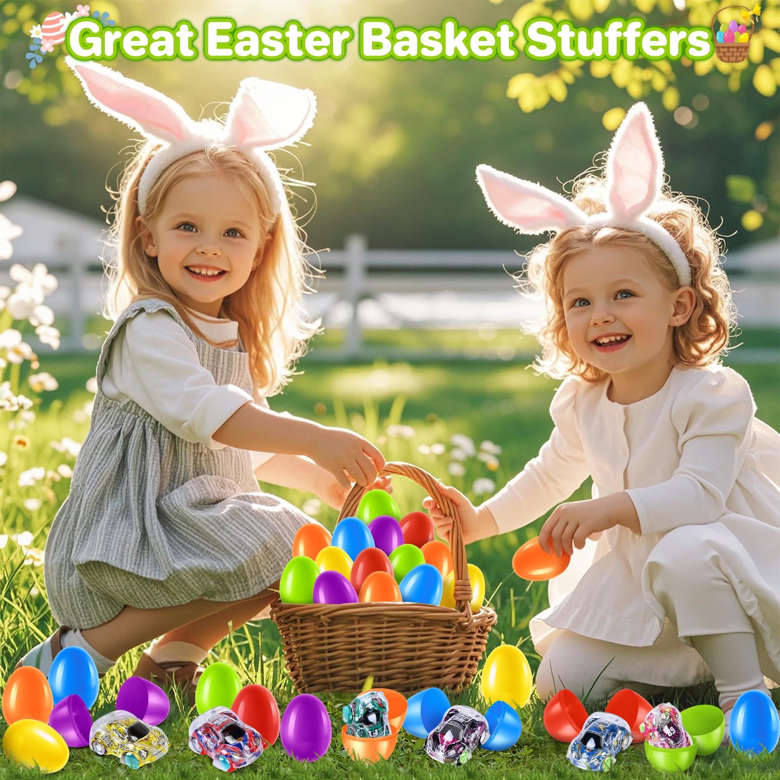 Foto 7 pulgar | Huevos De Pascua Con Minicoches Retráctiles, Paquete De 36 Para Niños - Venta Internacional.