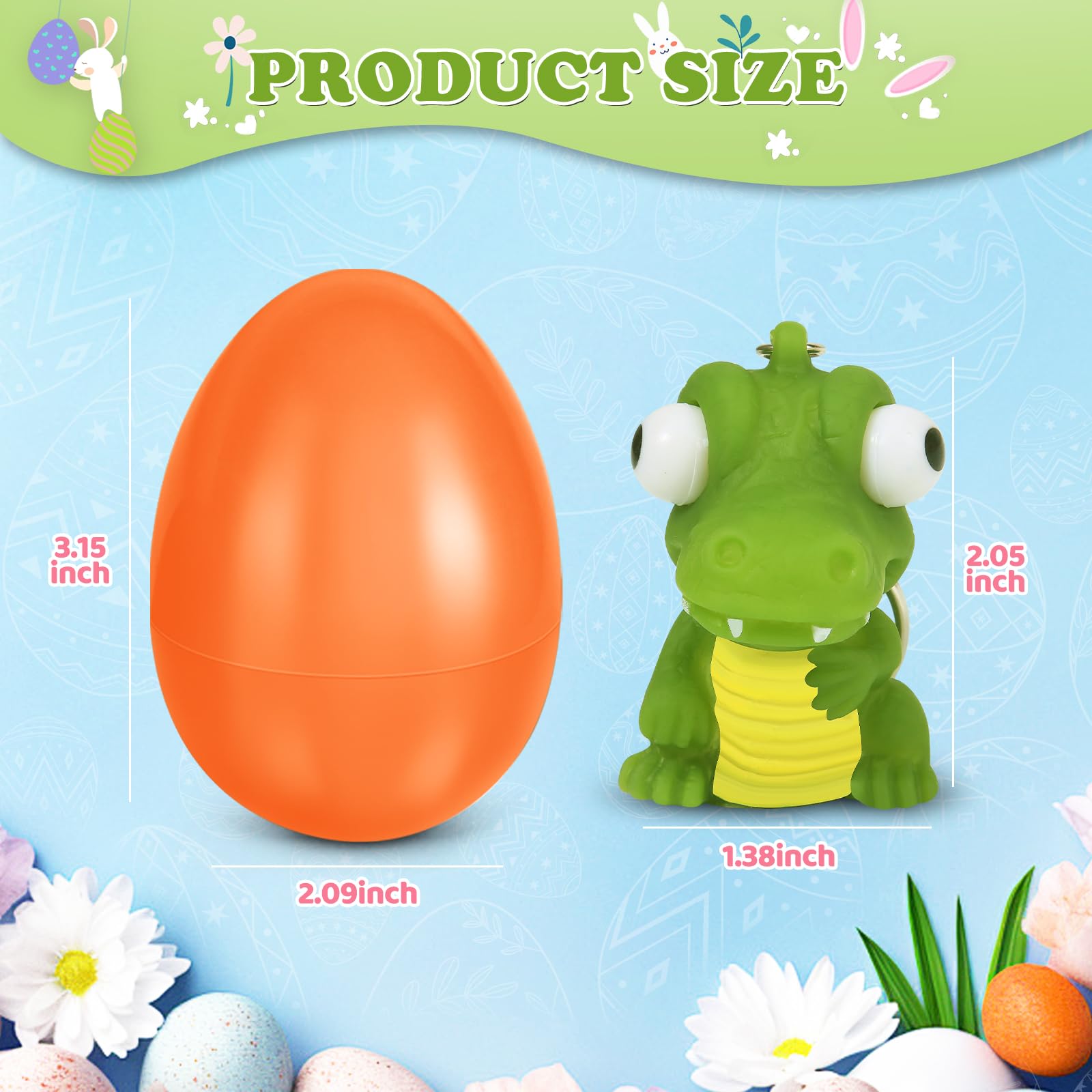 Foto 3 pulgar | Huevos De Pascua Rellenos De Letapapa Con Juguetes De Animales Blandos, 24 Unidades - Venta Internacional.