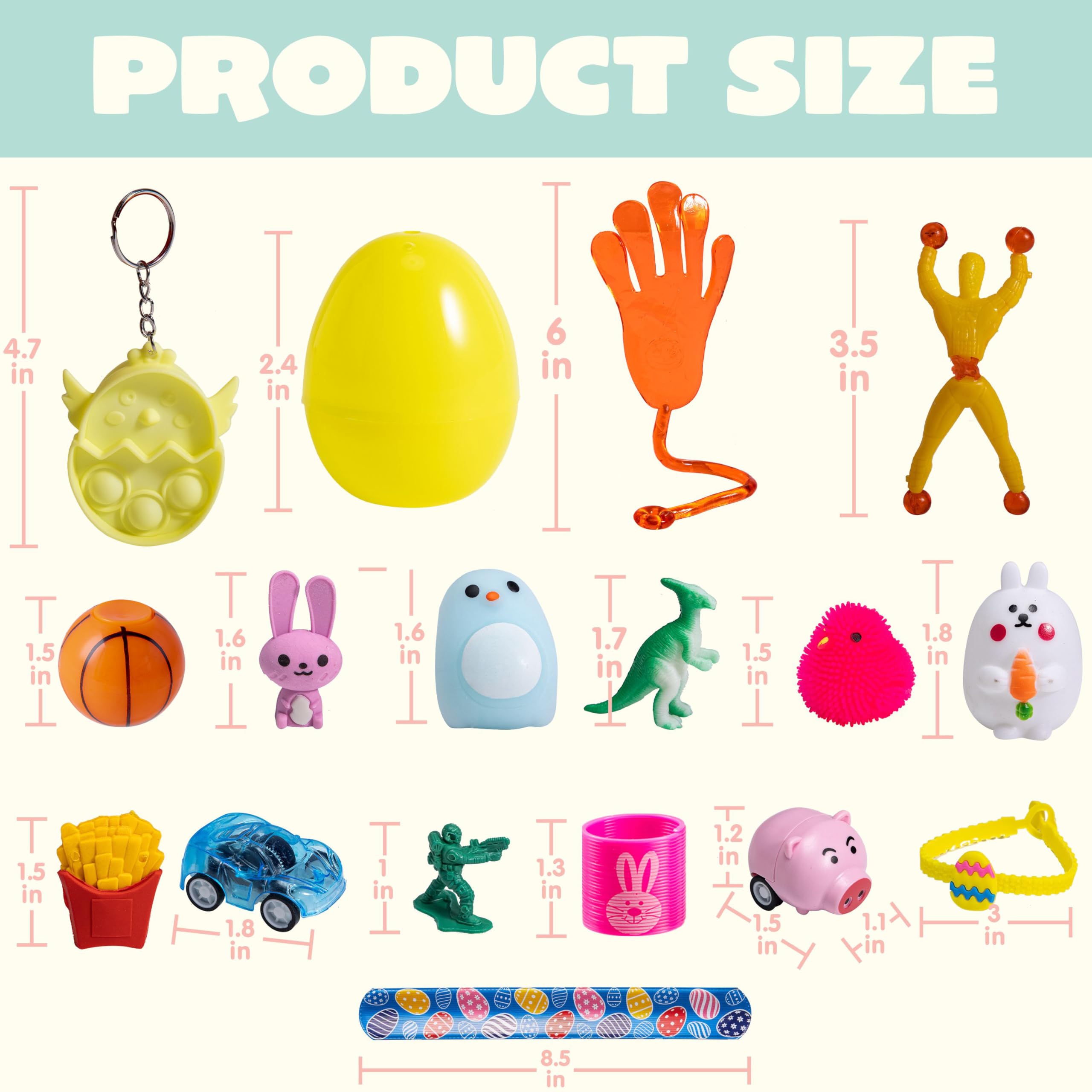Foto 6 pulgar | Huevos De Pascua Precargados Joyin, 100 Unidades, Con Varios Juguetes Y Pegatinas - Venta Internacional.