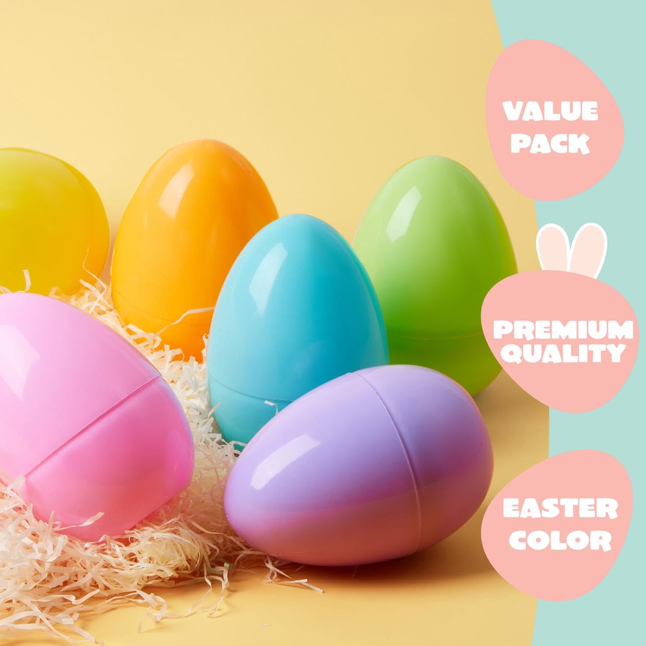 Foto 4 pulgar | Huevos De Pascua Joyin, 12 Unidades, Grandes, Pastel, 15 Cm, Rellenables De Plástico - Venta Internacional.