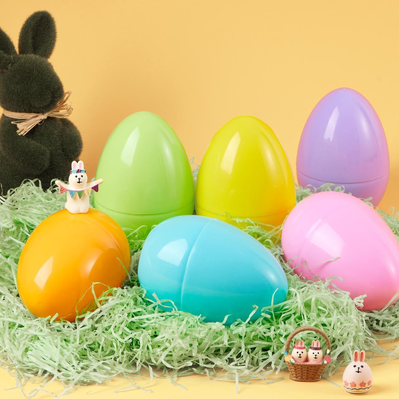 Foto 7 | Huevos De Pascua Joyin, 12 Unidades, Grandes, Pastel, 15 Cm, Rellenables De Plástico - Venta Internacional.