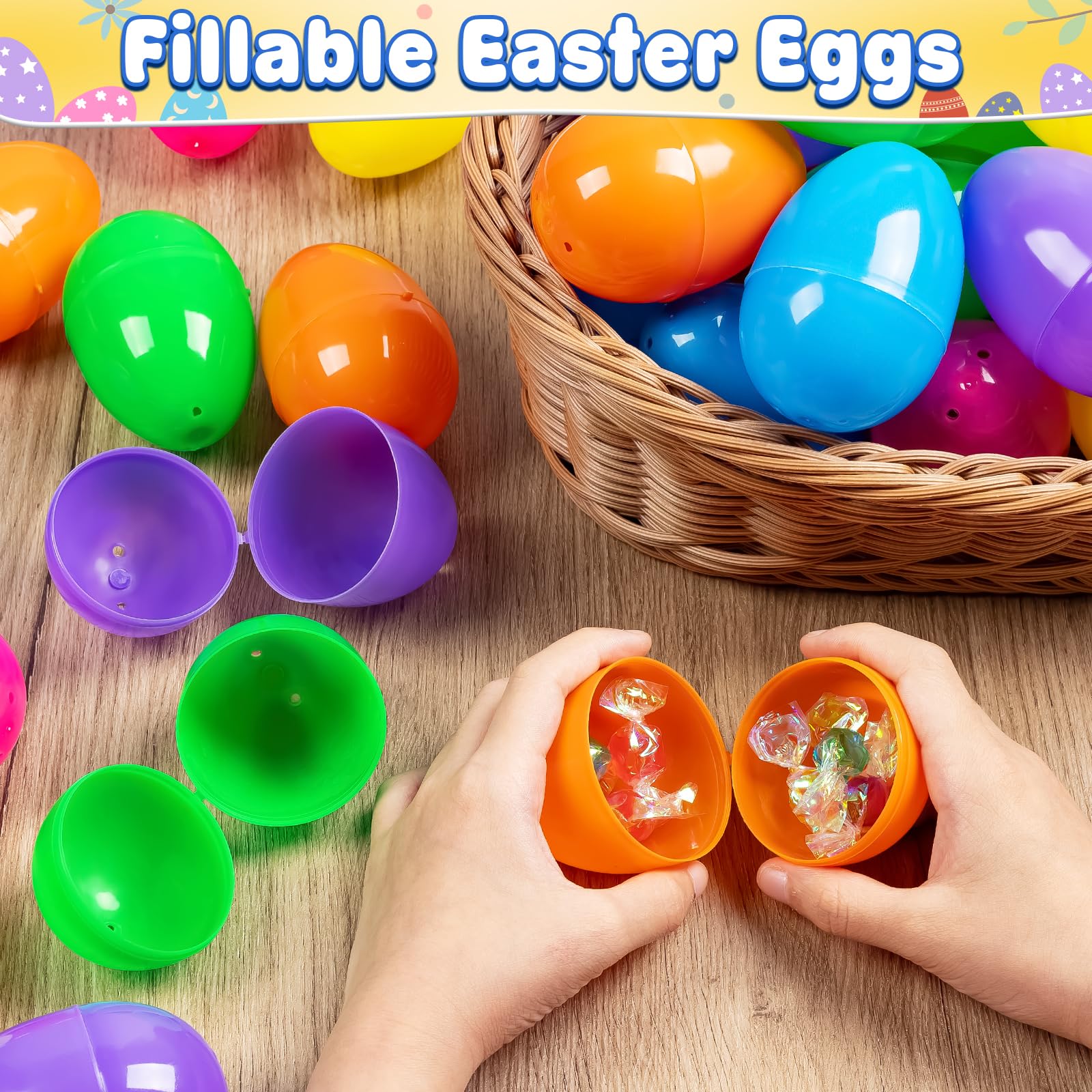 Foto 4 pulgar | Huevos De Pascua De Plástico V-opitos De 8 Cm, 36 Unidades, Rellenables A Granel Con Bisagra - Venta Internacional.