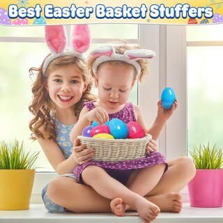 Foto 4 | Huevos De Pascua De Plástico V-opitos De 8 Cm, 36 Unidades, Rellenables A Granel Con Bisagra - Venta Internacional.